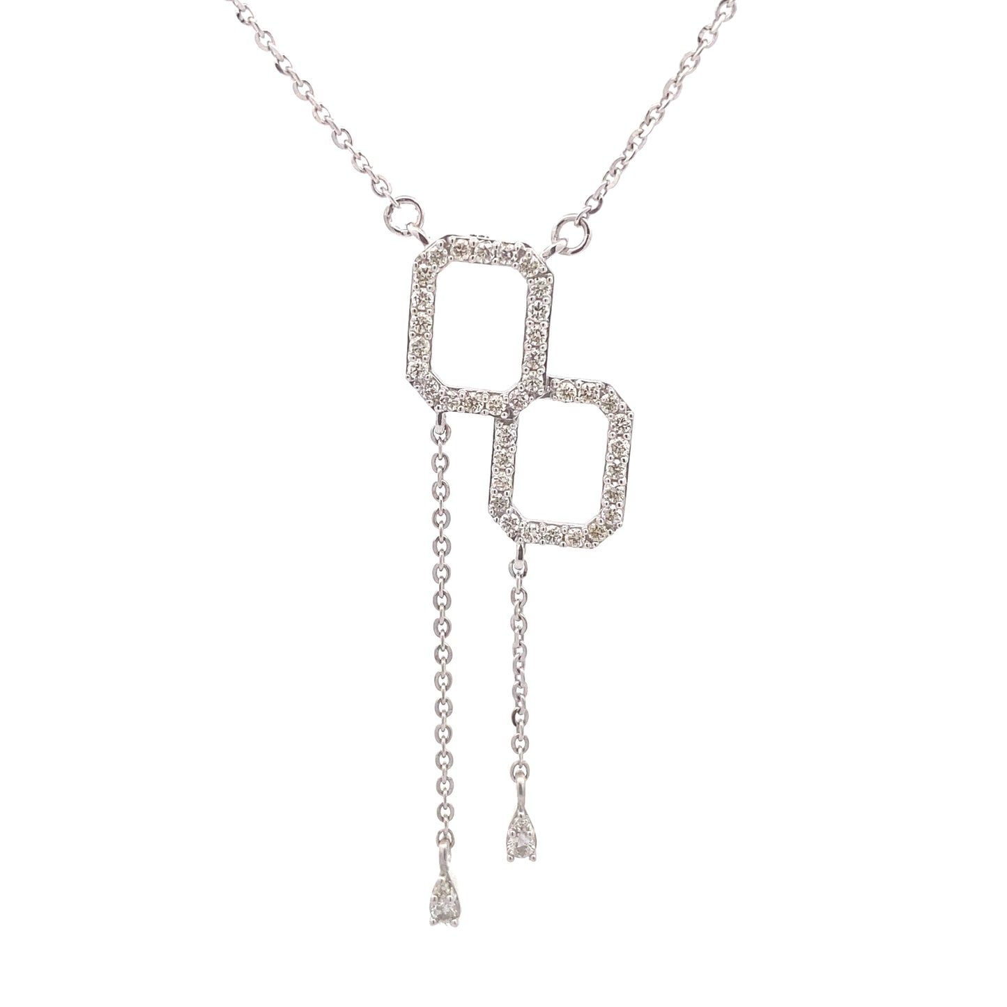 0.32ct Diamond Pendant in 14K White Gold