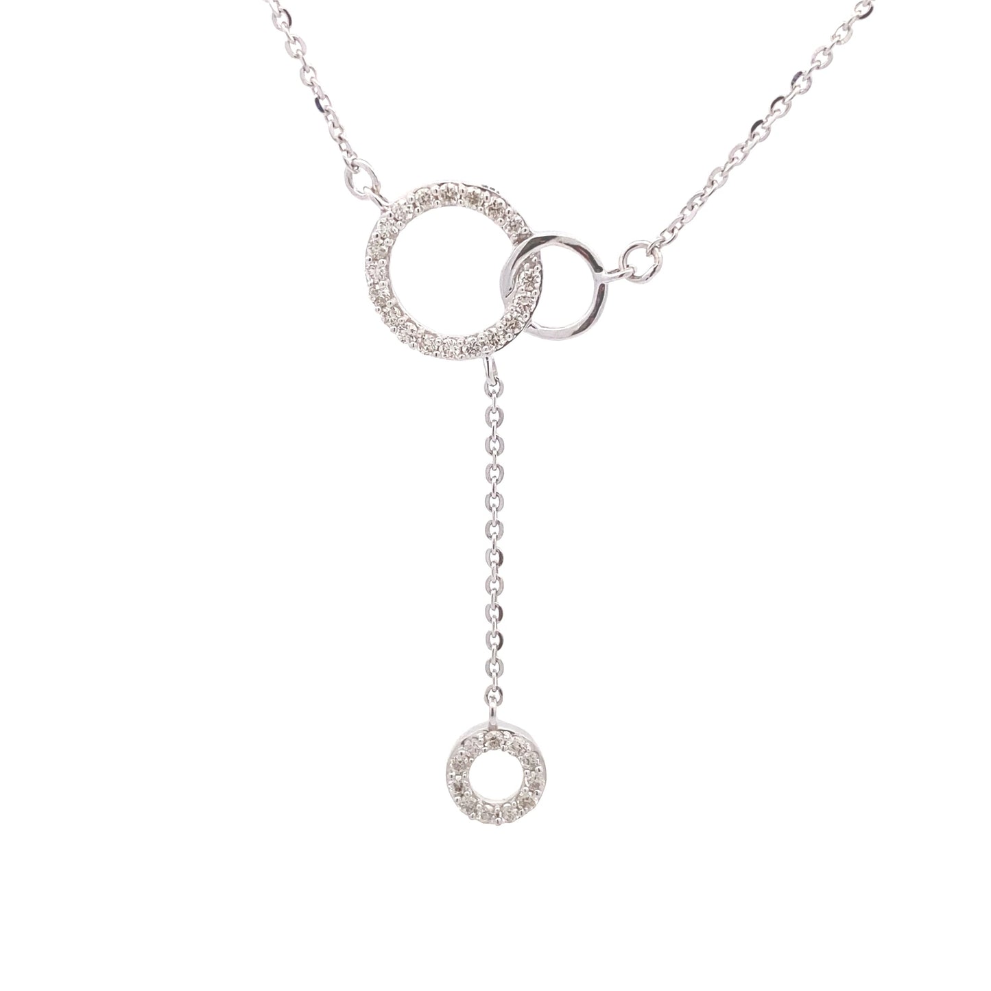 0.23ct Round-Cut Diamond Pendant in 14K White Gold