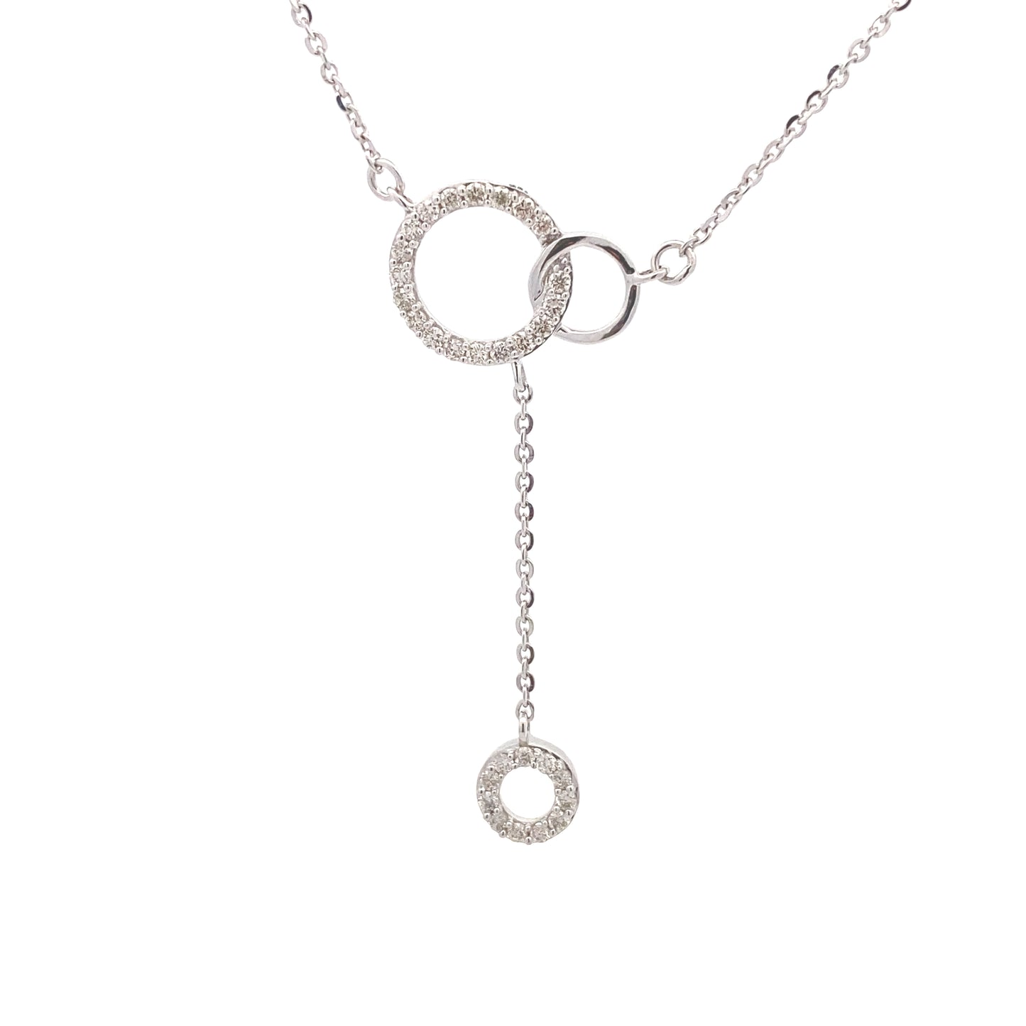 0.23ct Round-Cut Diamond Pendant in 14K White Gold