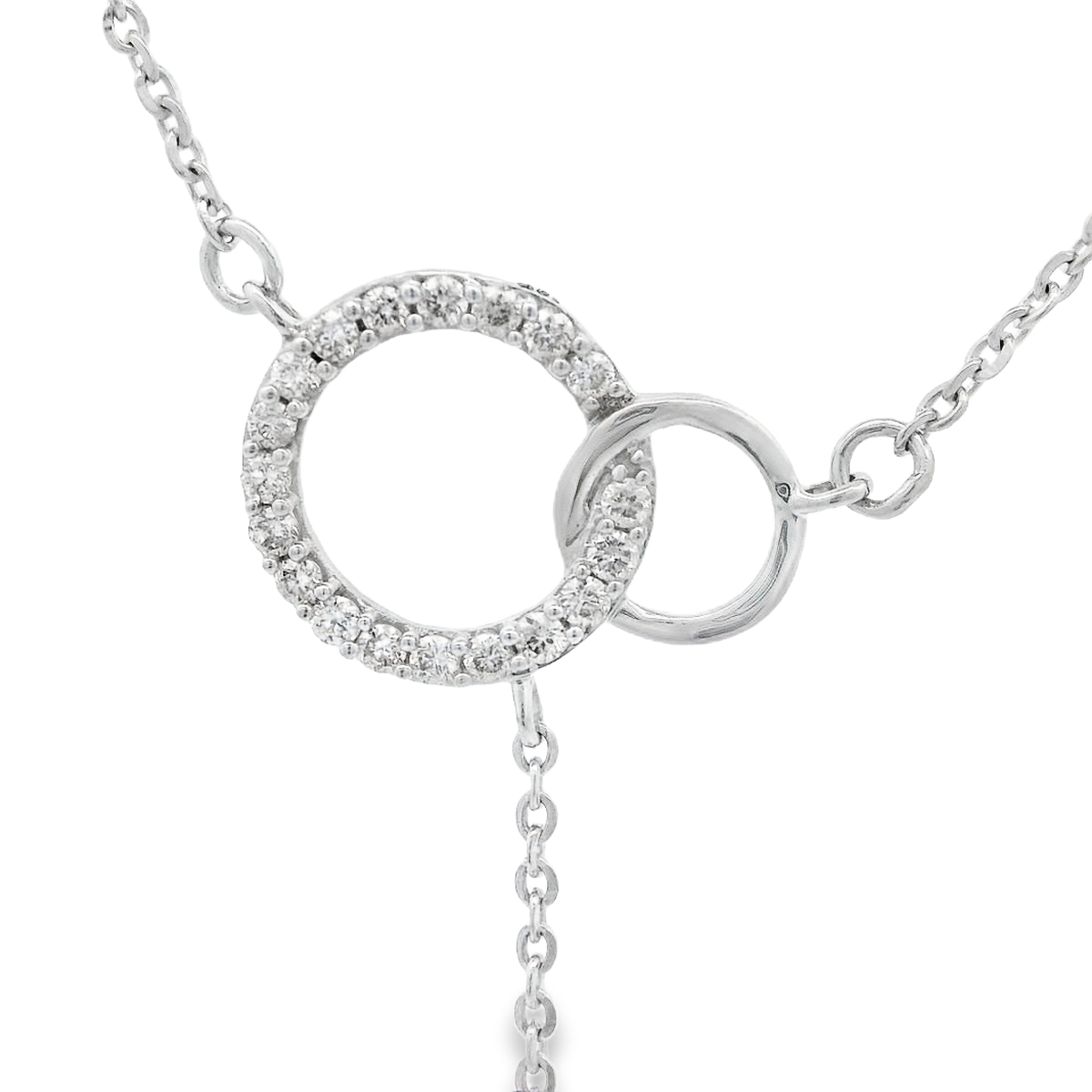 0.23ct Round-Cut Diamond Pendant in 14K White Gold
