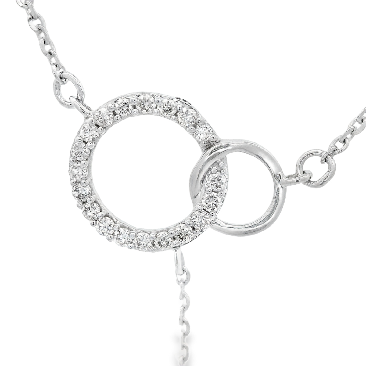 0.23ct Round-Cut Diamond Pendant in 14K White Gold