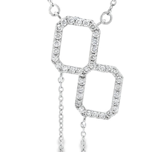 0.32ct Diamond Pendant in 14K White Gold