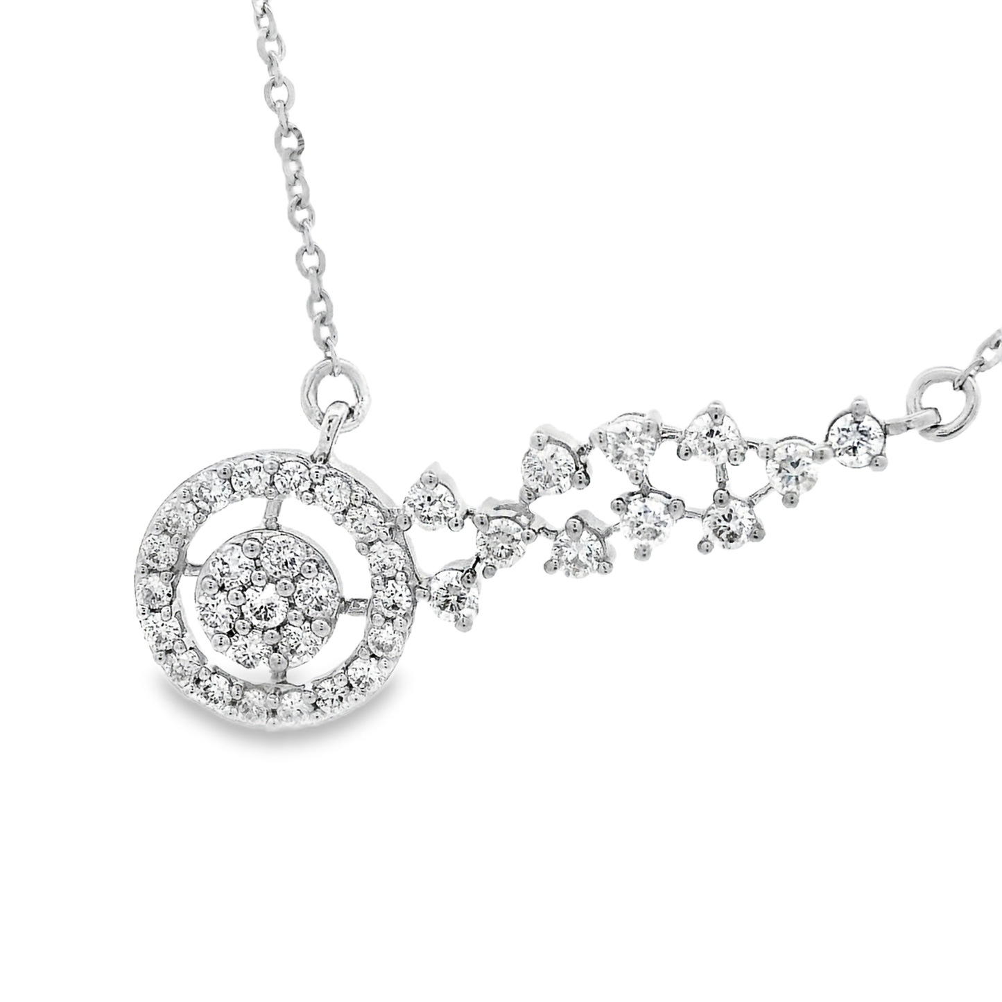 0.39ct Diamond Pendant in 14K White Gold