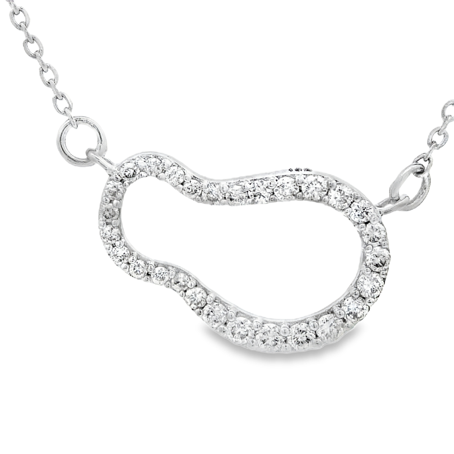 0.20ct Round-Cut Diamond Pendant in 14K White Gold
