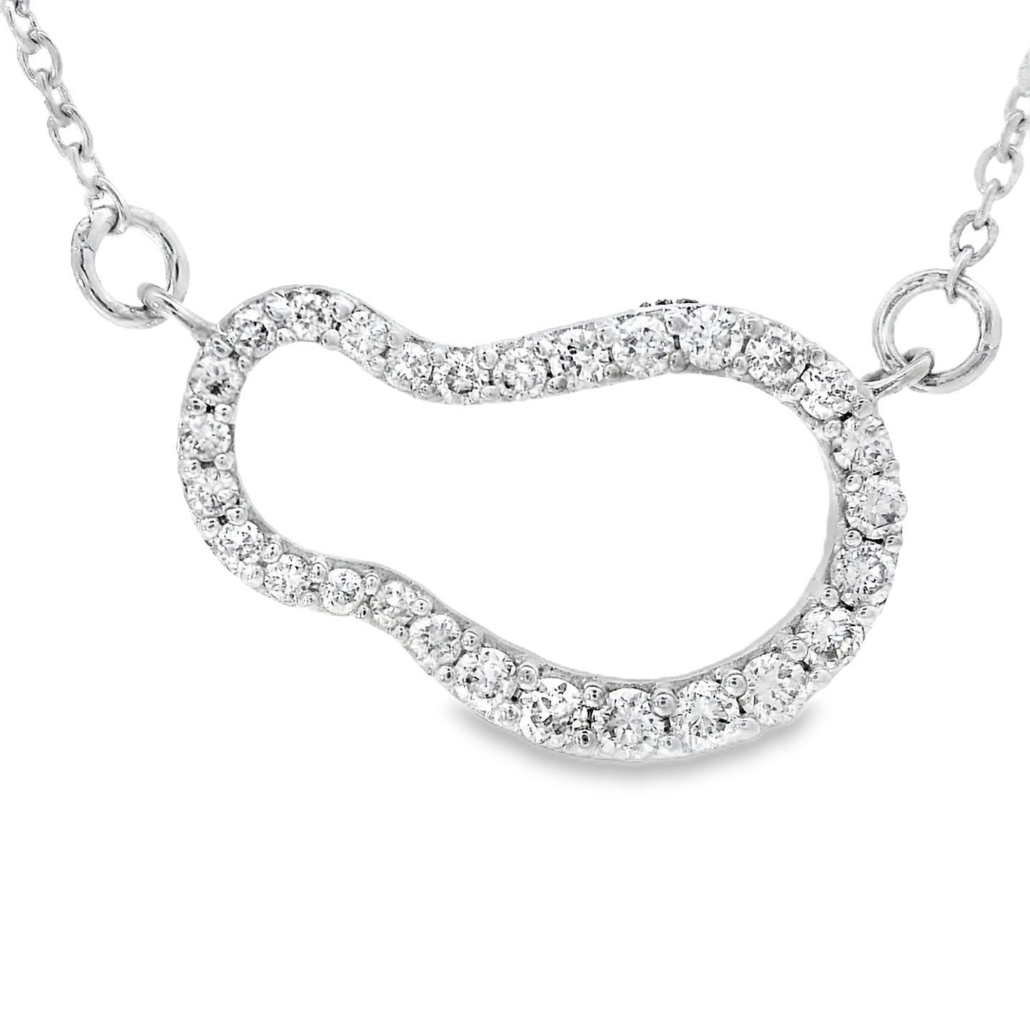 0.20ct Round-Cut Diamond Pendant in 14K White Gold