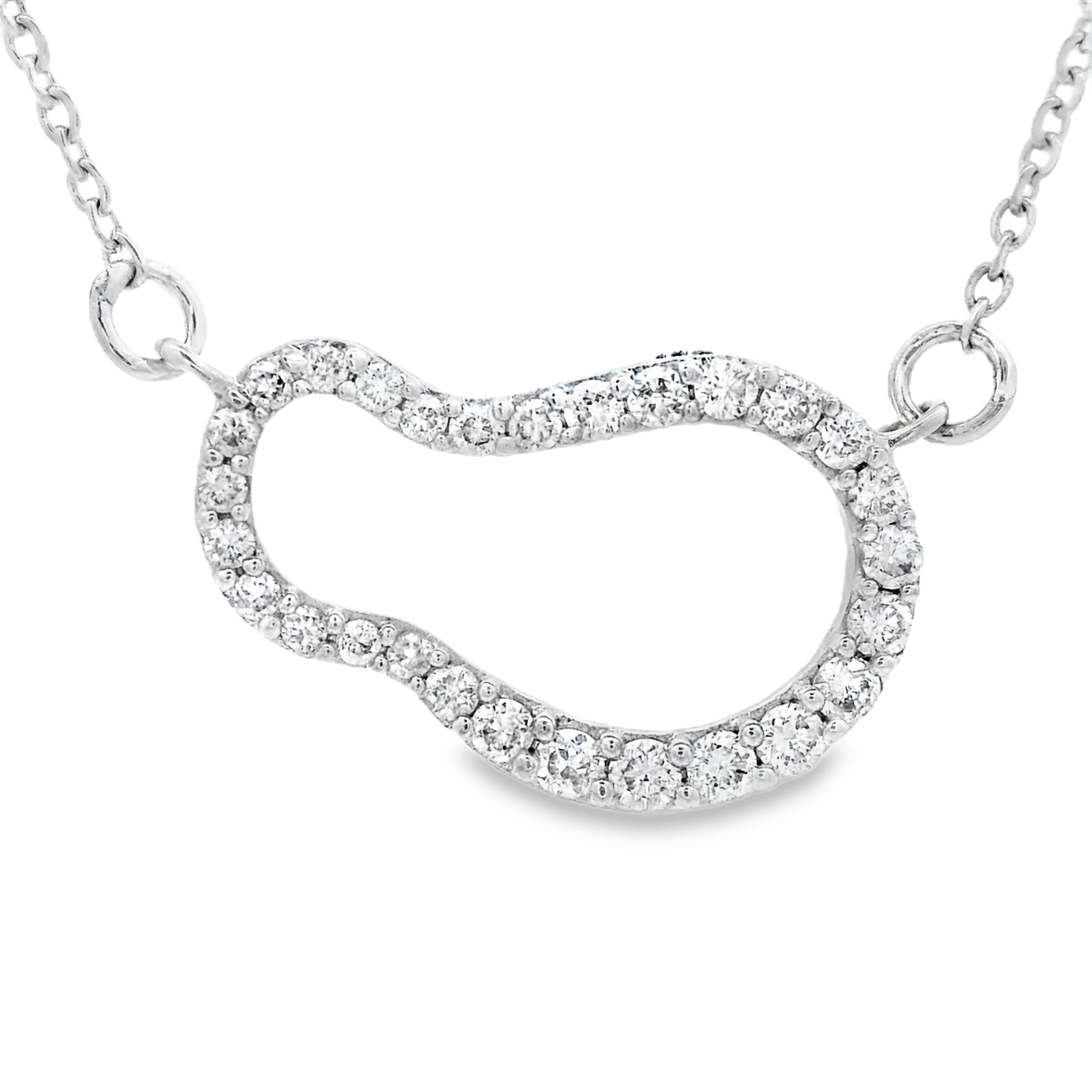 0.20ct Round-Cut Diamond Pendant in 14K White Gold