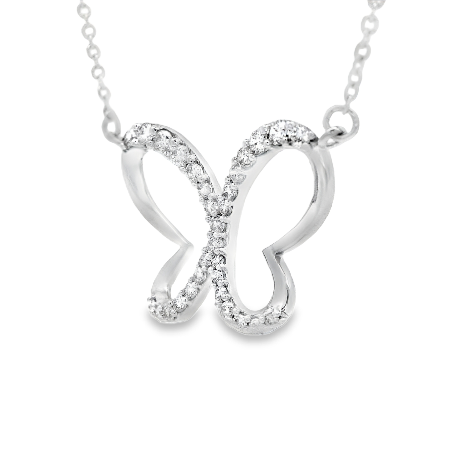 0.31ct Diamond Pendant in 14K White Gold