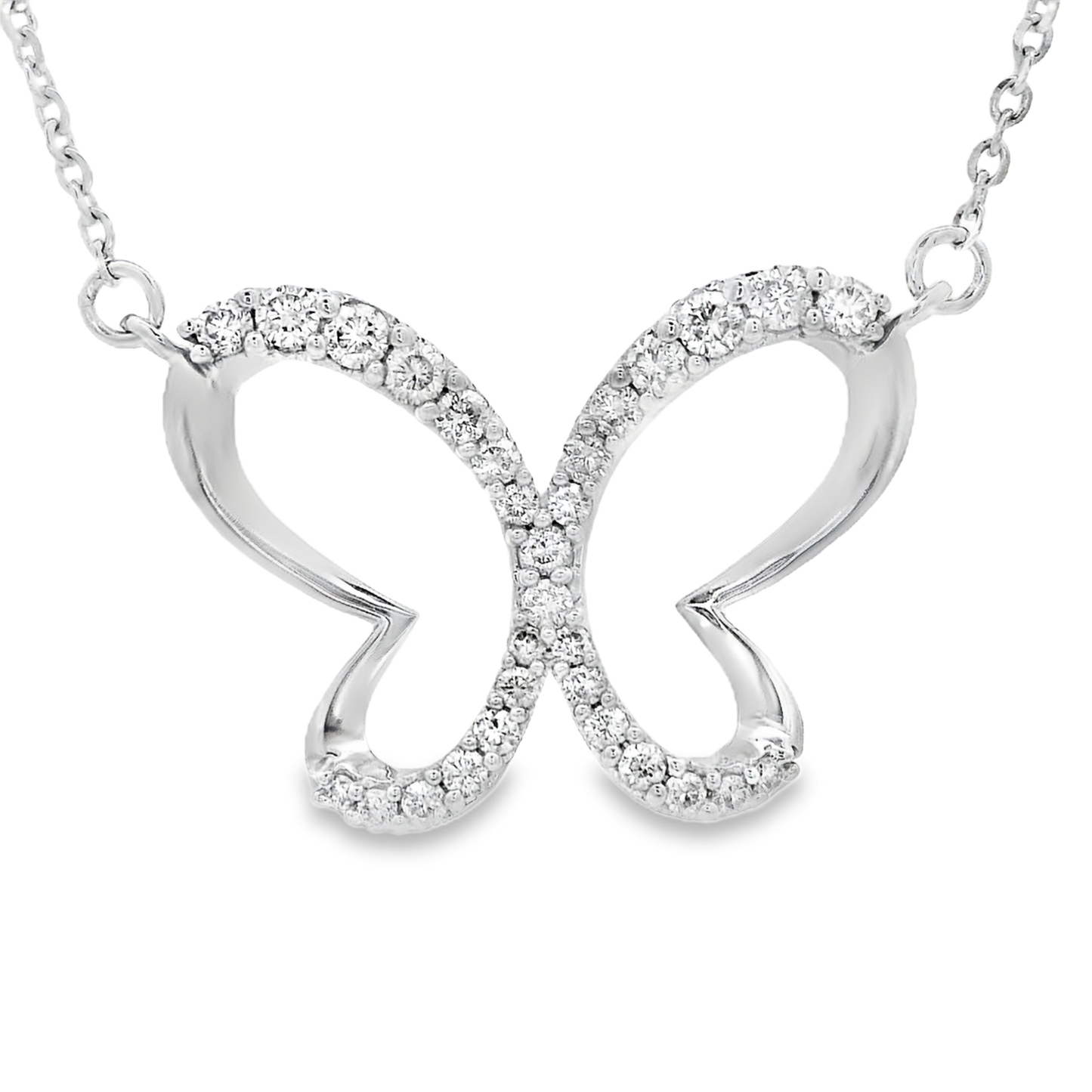 0.31ct Diamond Pendant in 14K White Gold