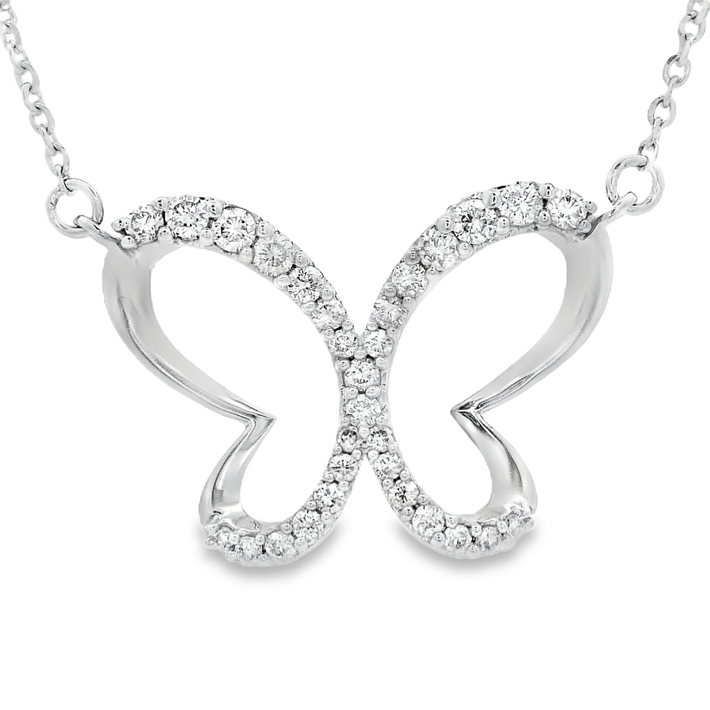 0.31ct Diamond Pendant in 14K White Gold