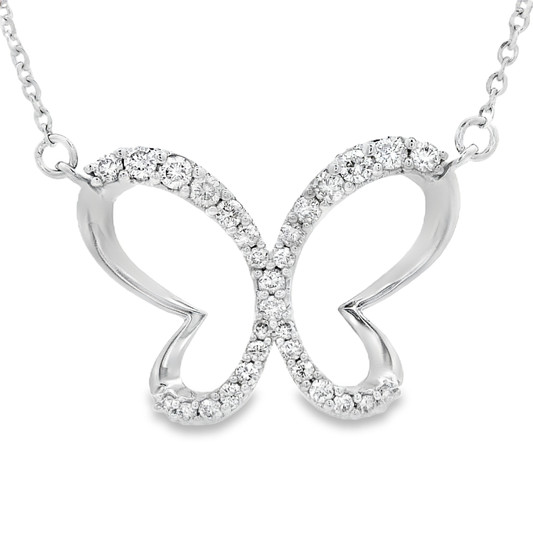 0.31ct Diamond Pendant in 14K White Gold