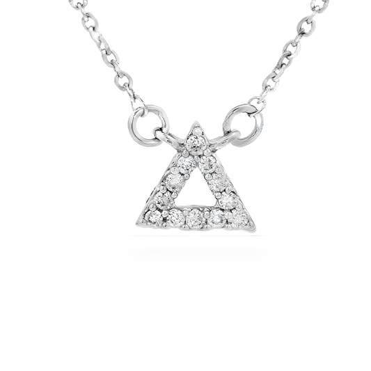 0.07ct Diamond Pendant in 14K White Gold