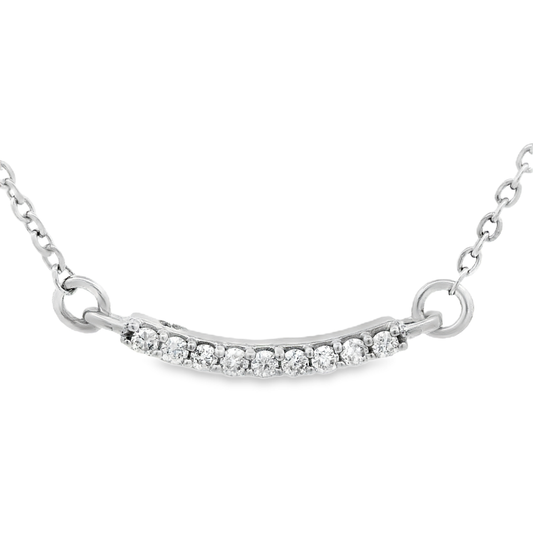 0.05ct Diamond Pendant in 14K White Gold