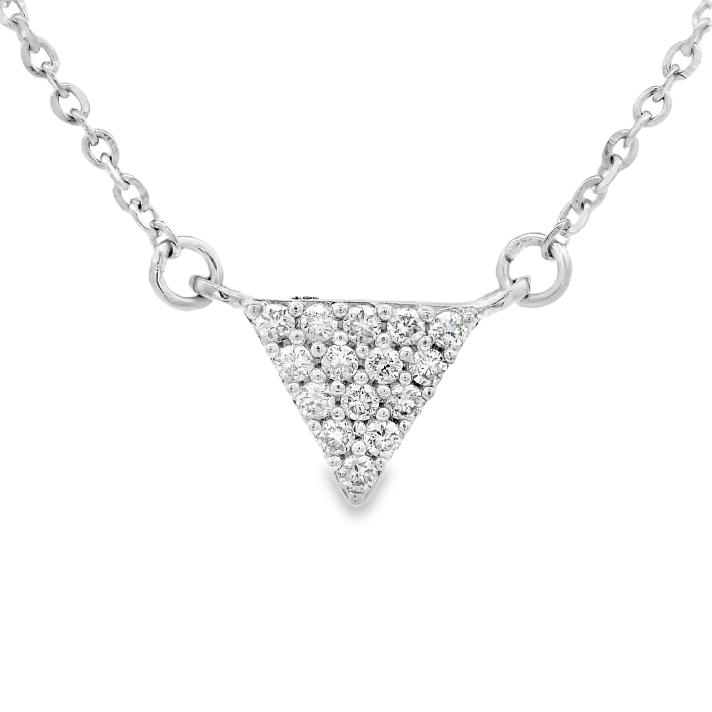 0.11ct Round-Cut Diamond Pendant in 14K Gold