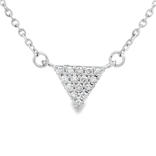 0.11ct Round-Cut Diamond Pendant in 14K Gold