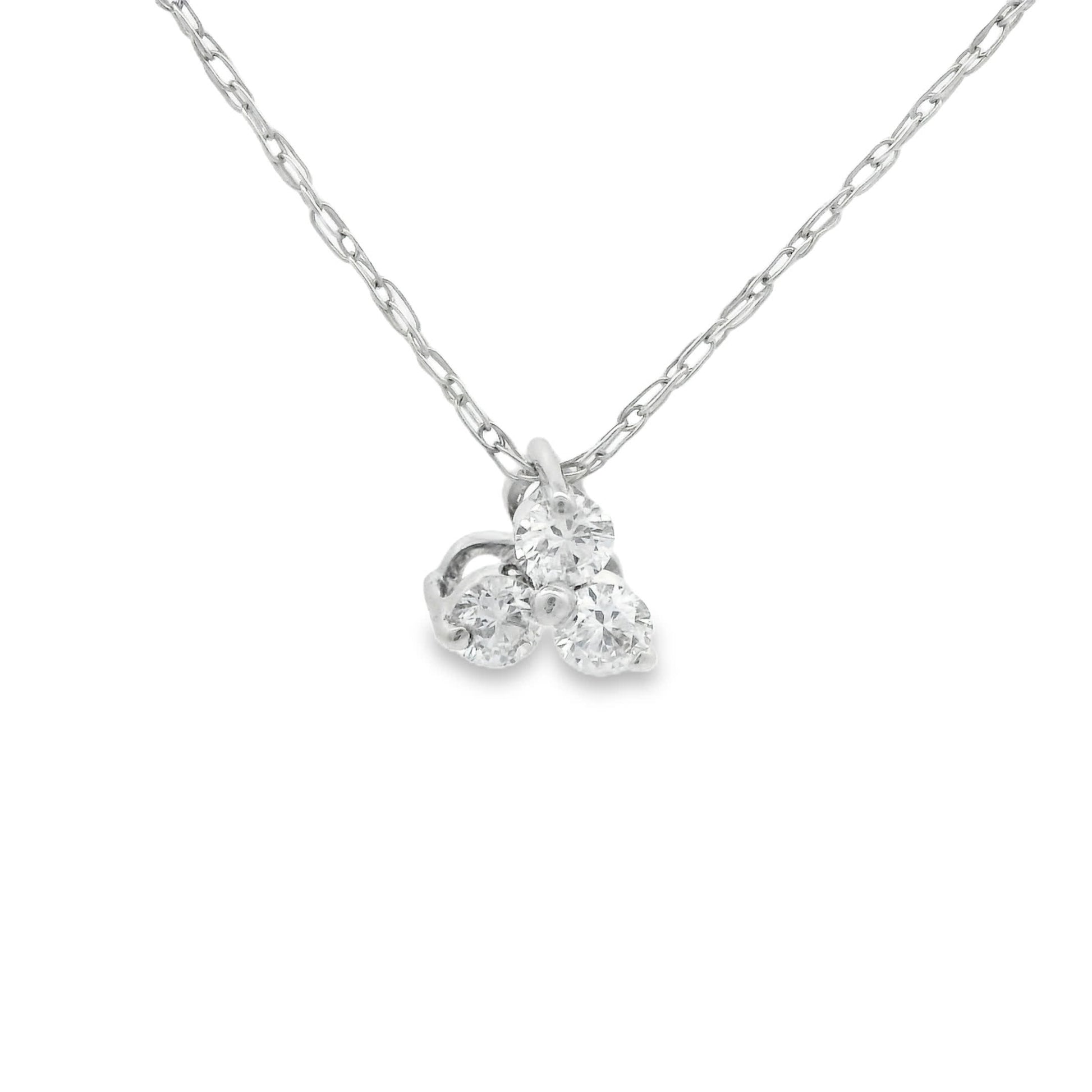 0.10 Carat Three Stones Round 14K Gold Diamond