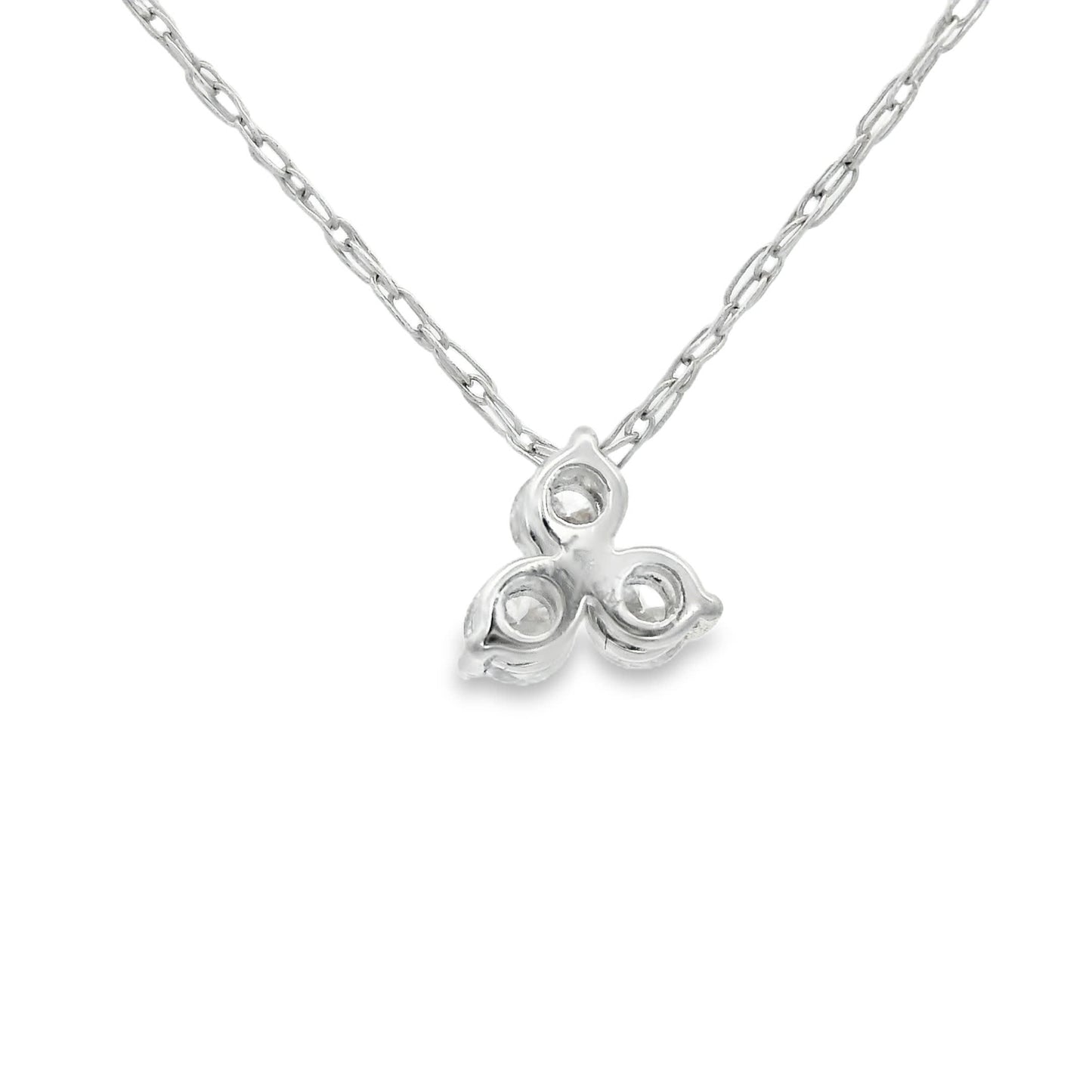 0.10 Carat Three Stones Round 14K Gold Diamond