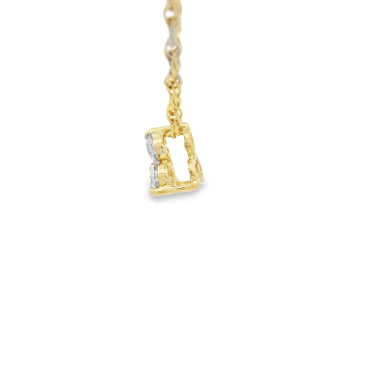 0.10 Carat Three Stones Round 14K Gold Diamond