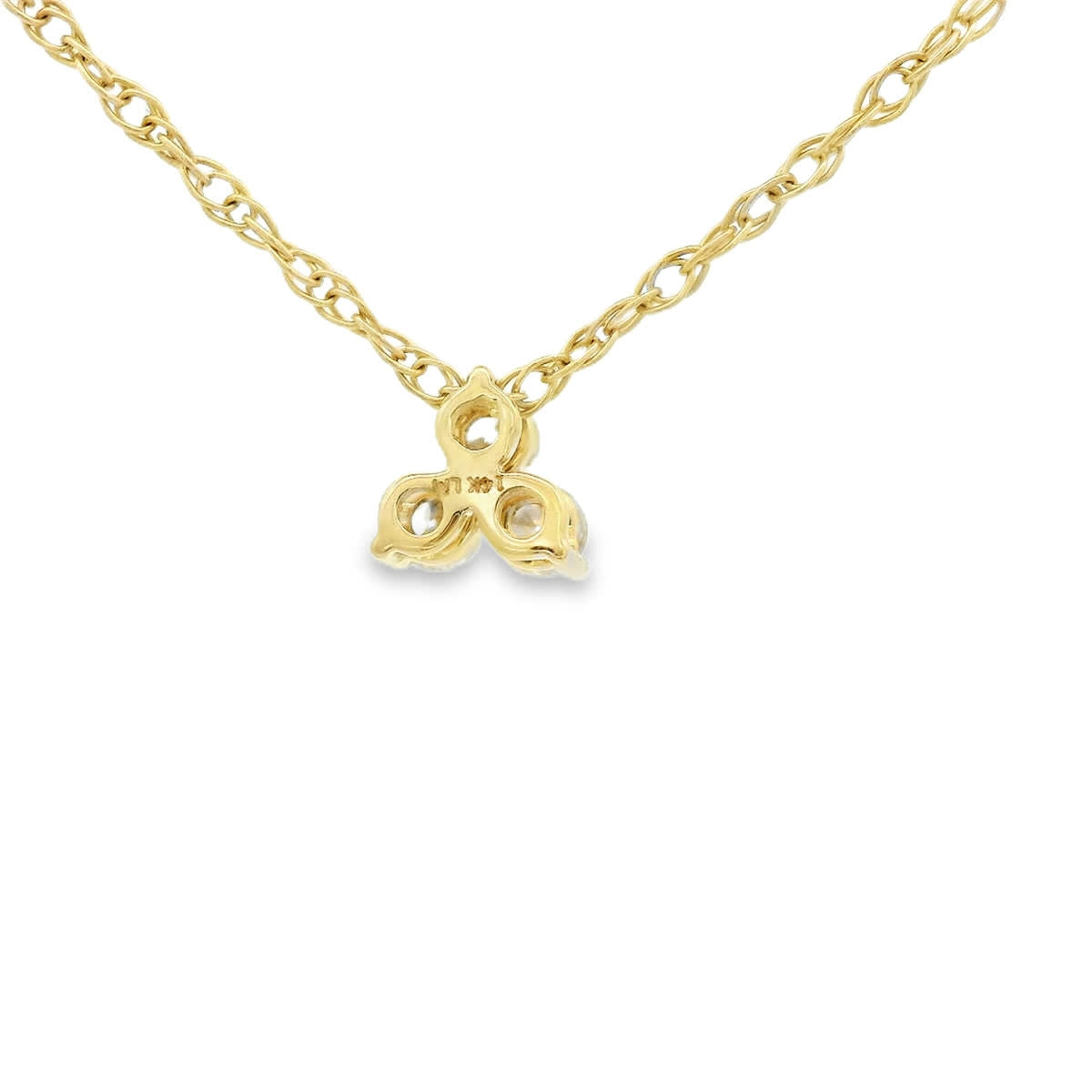 0.10 Carat Three Stones Round 14K Gold Diamond