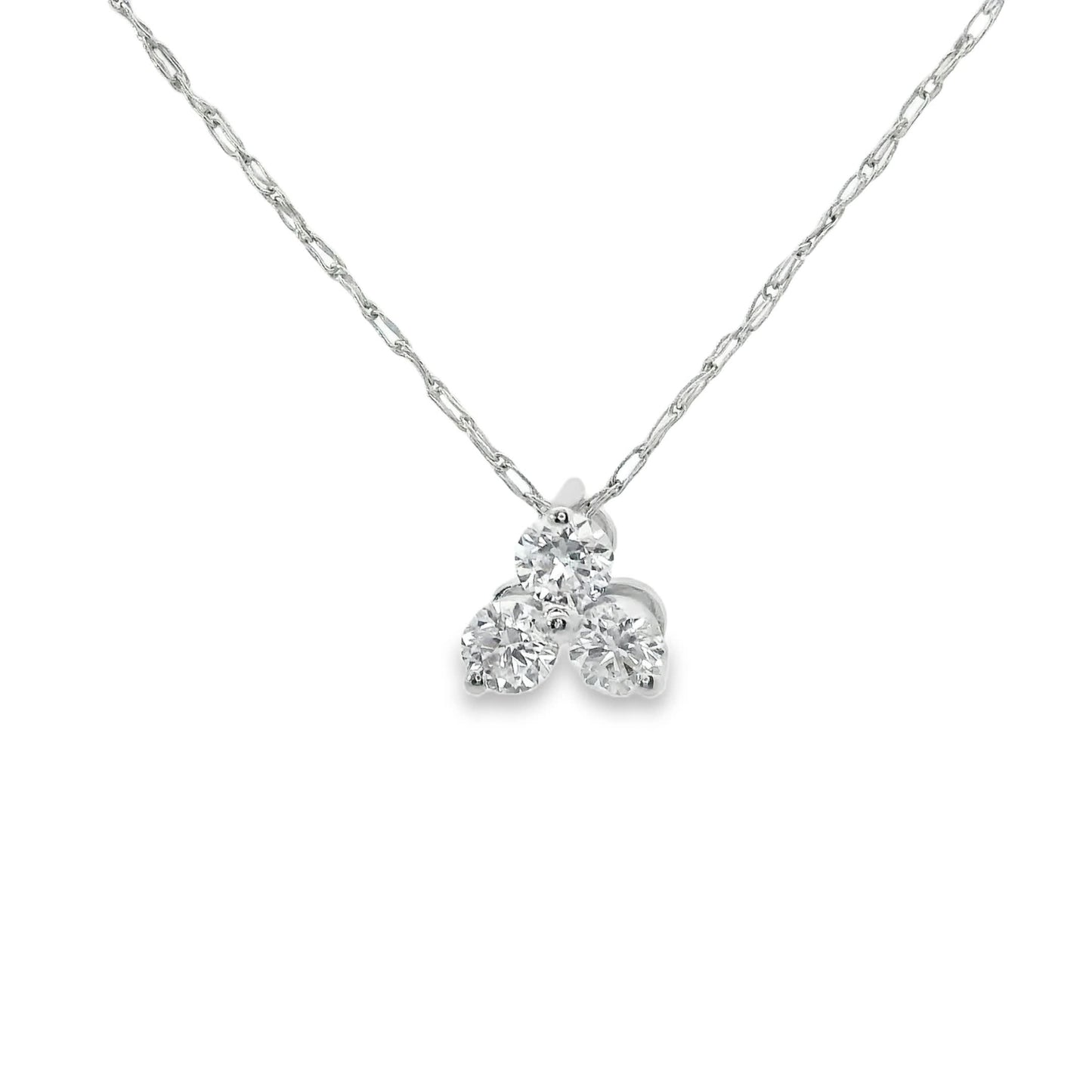 0.18 Carat Three Stones Round 14K Gold Diamond