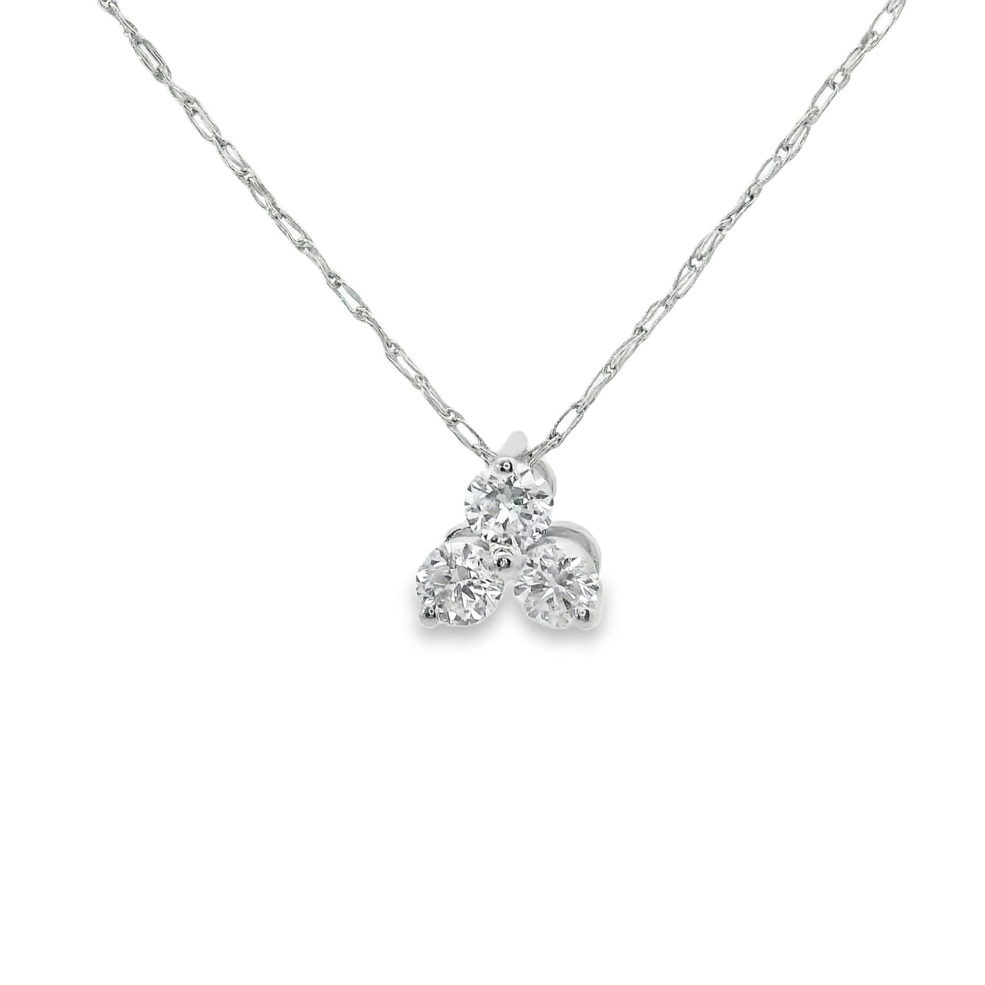 0.18 Carat Three Stones Round 14K Gold Diamond