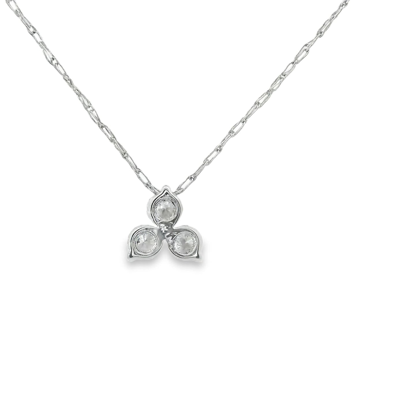 0.18 Carat Three Stones Round 14K Gold Diamond