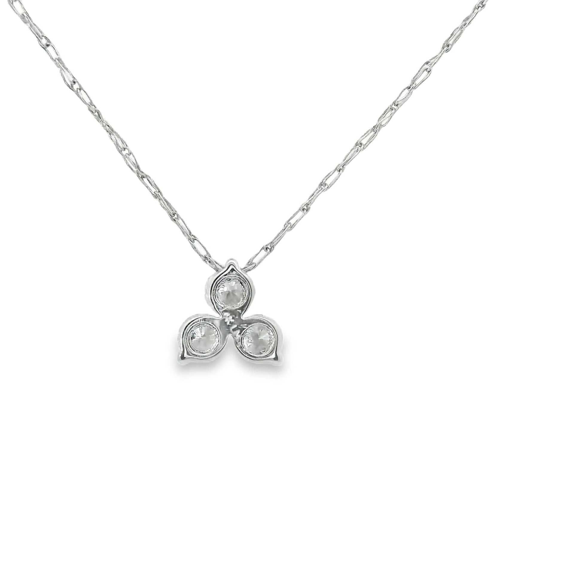 0.18 Carat Three Stones Round 14K Gold Diamond
