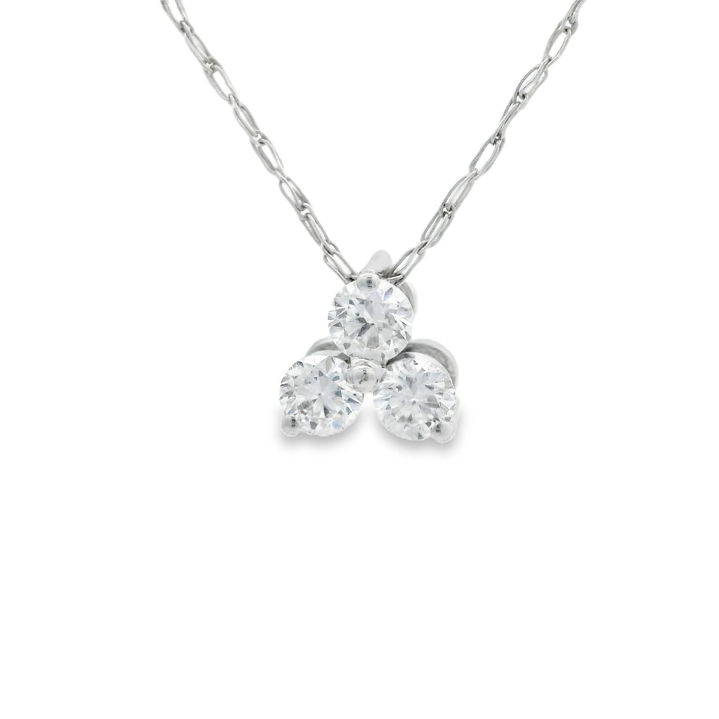 0.18 Carat Three Stones Round 14K Gold Diamond