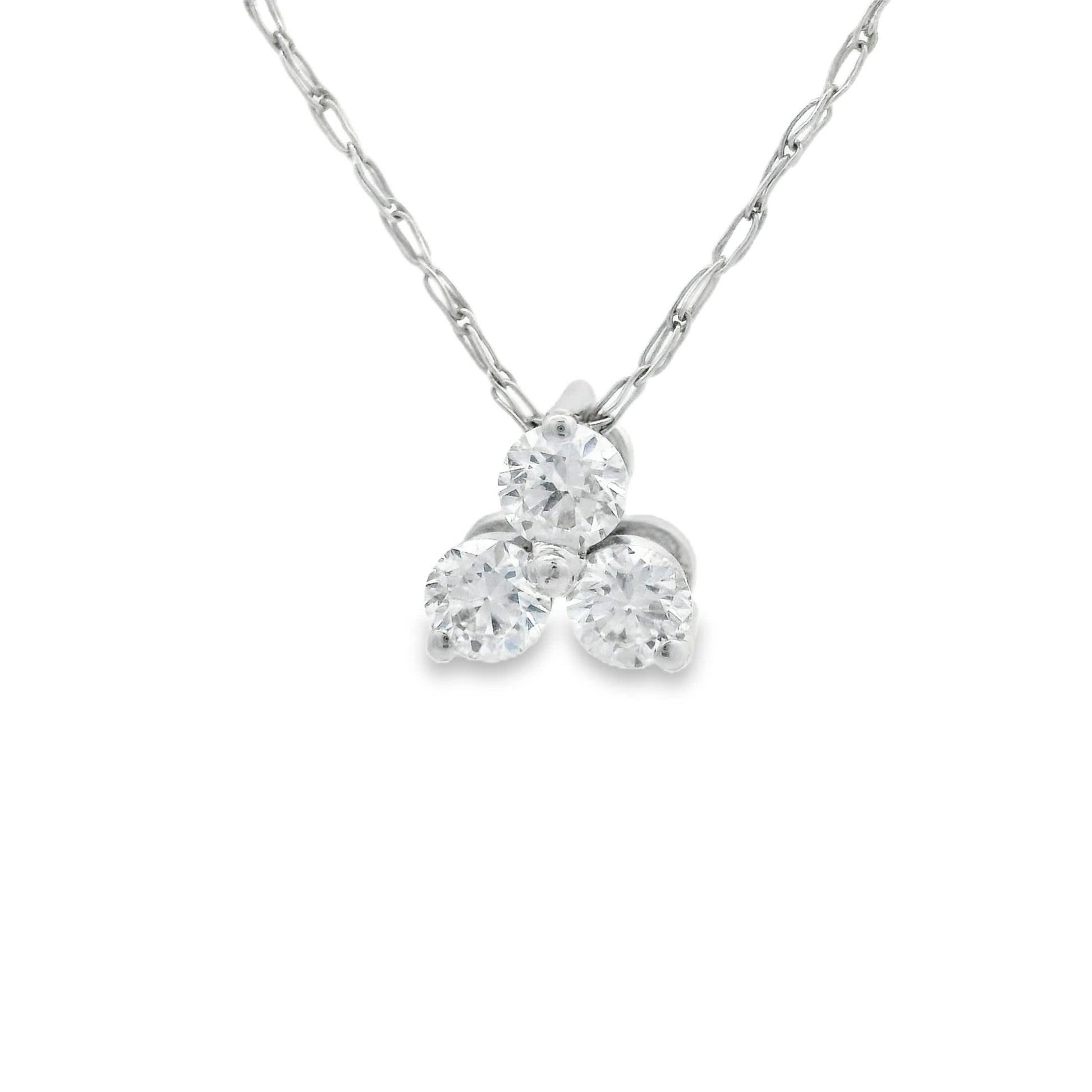0.18 Carat Three Stones Round 14K Gold Diamond