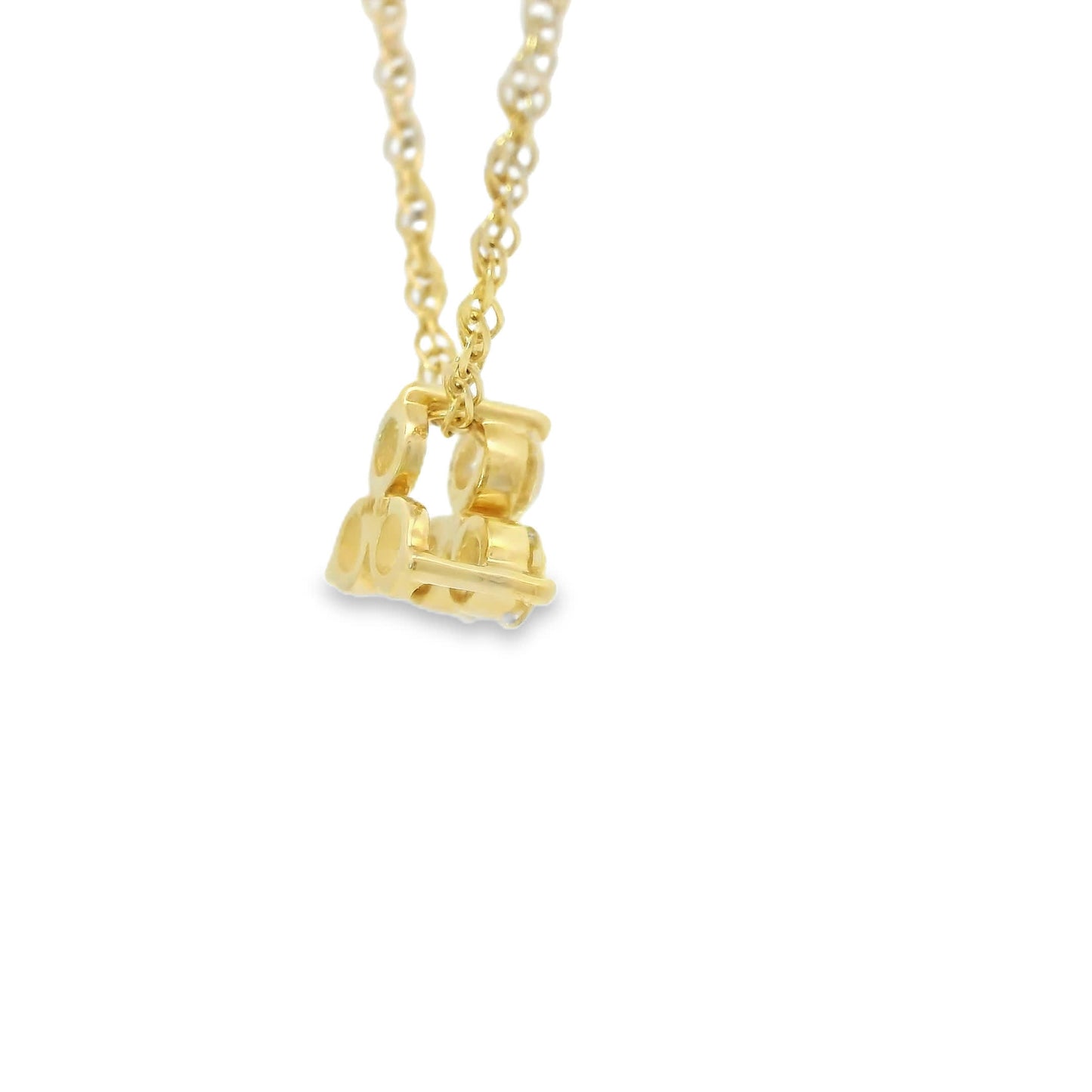 0.18 Carat Three Stones Round 14K Gold Diamond