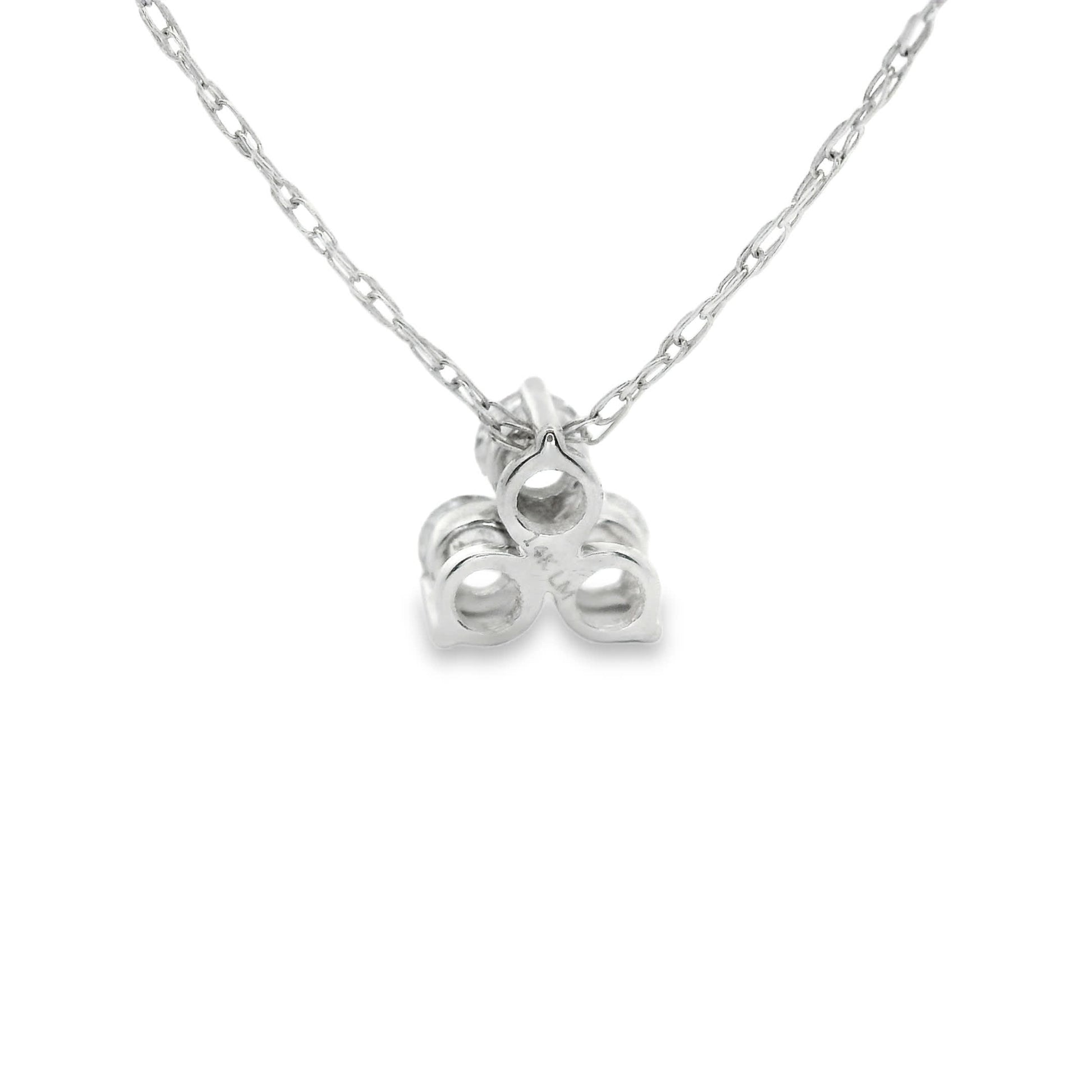 0.18 Carat Three Stones Round 14K Gold Diamond