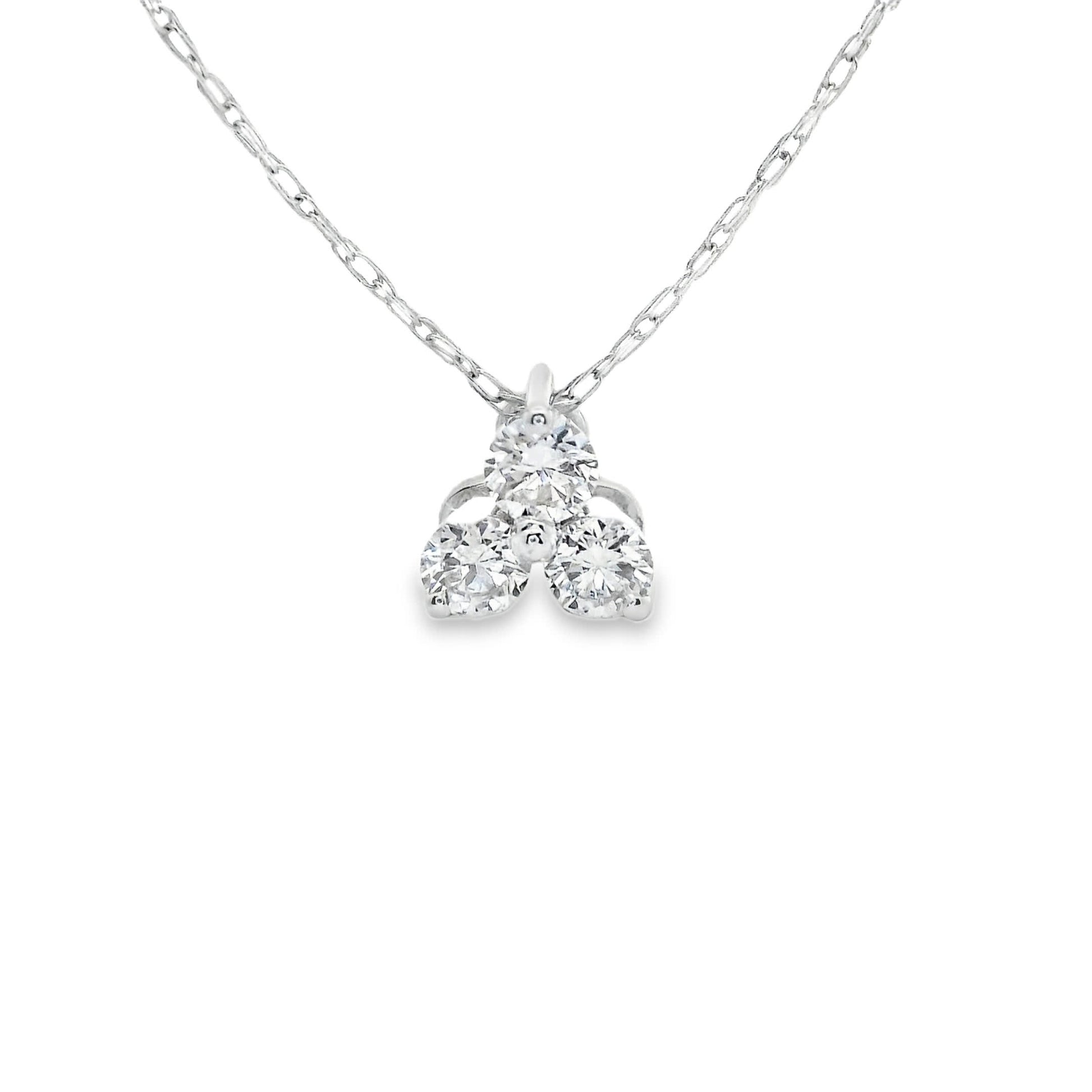 0.18 Carat Three Stones Round 14K Gold Diamond
