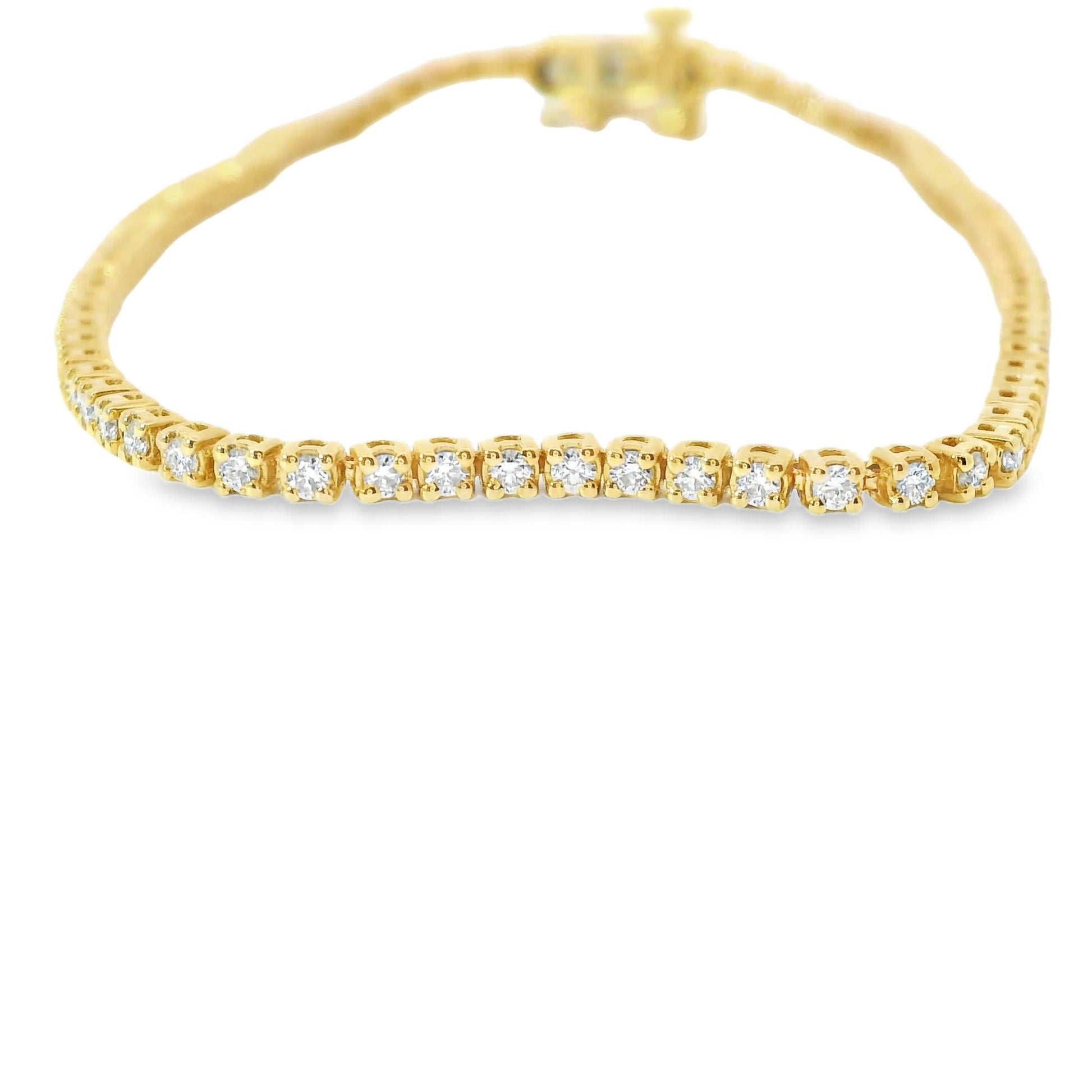 1.00ct 14K Gold Diamond Tennis Bracelet