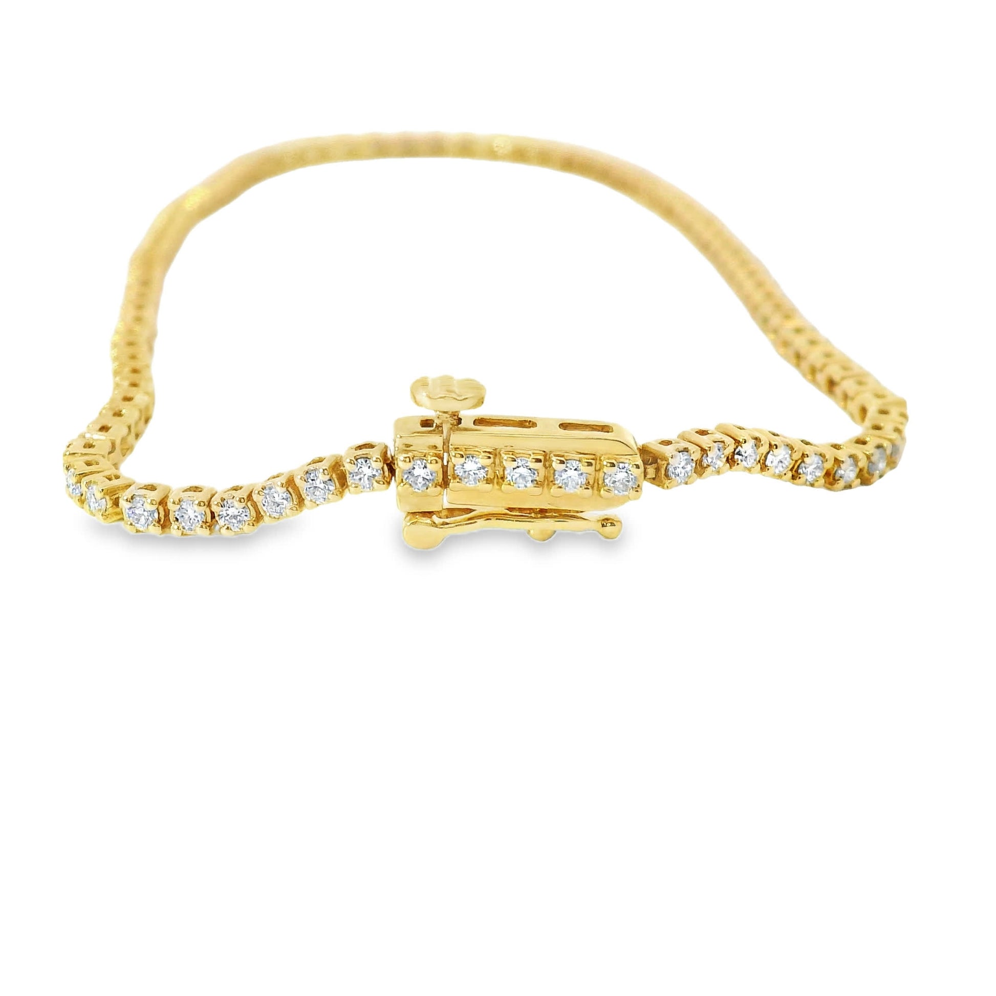 1.00ct 14K Gold Diamond Tennis Bracelet