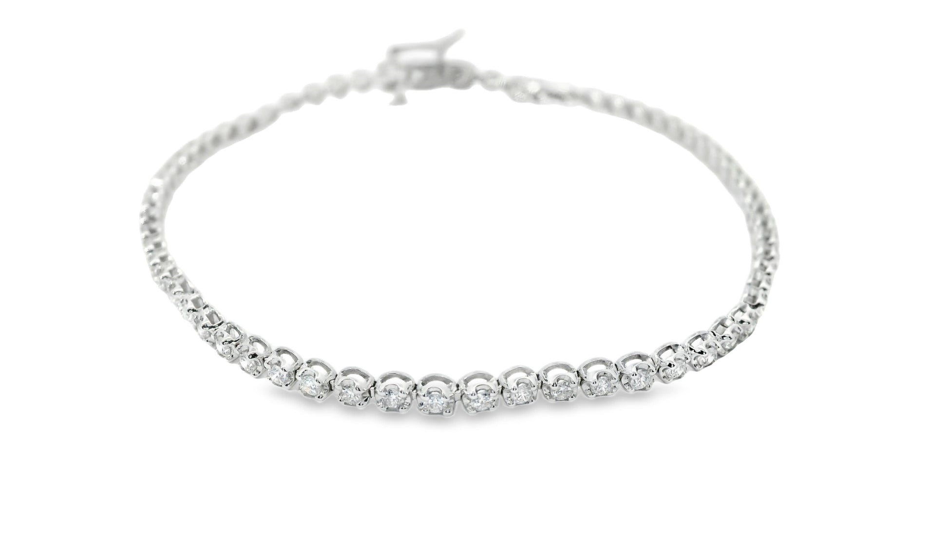 Tennis Bracelet In 14K Gold Diamond (1.00 Carat)