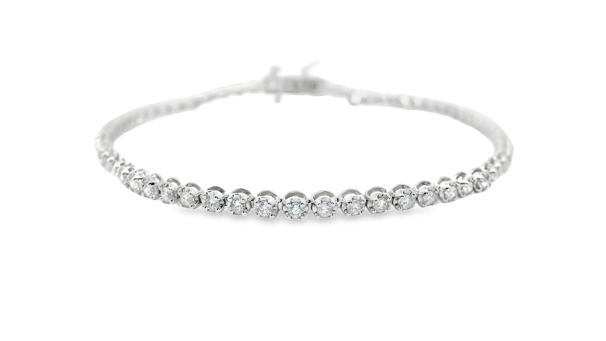 Tennis Bracelet In 14K Gold Diamond (1.00 Carat)