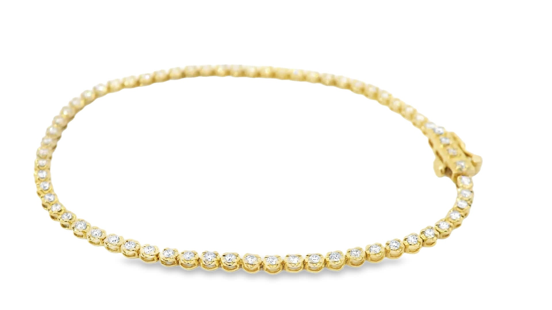 Tennis Bracelet In 14K Gold Diamond (1.00 Carat)