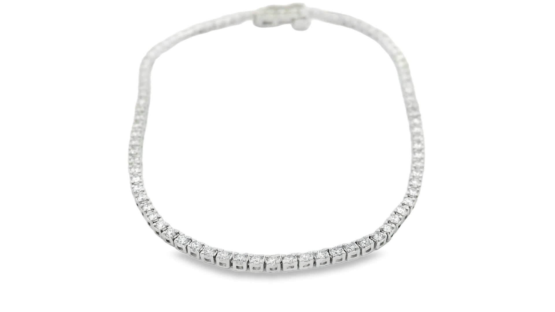 1.00ct 14K Gold Diamond Tennis Bracelet