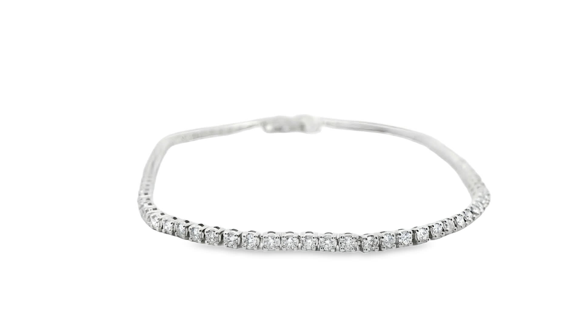 1.00ct 14K Gold Diamond Tennis Bracelet