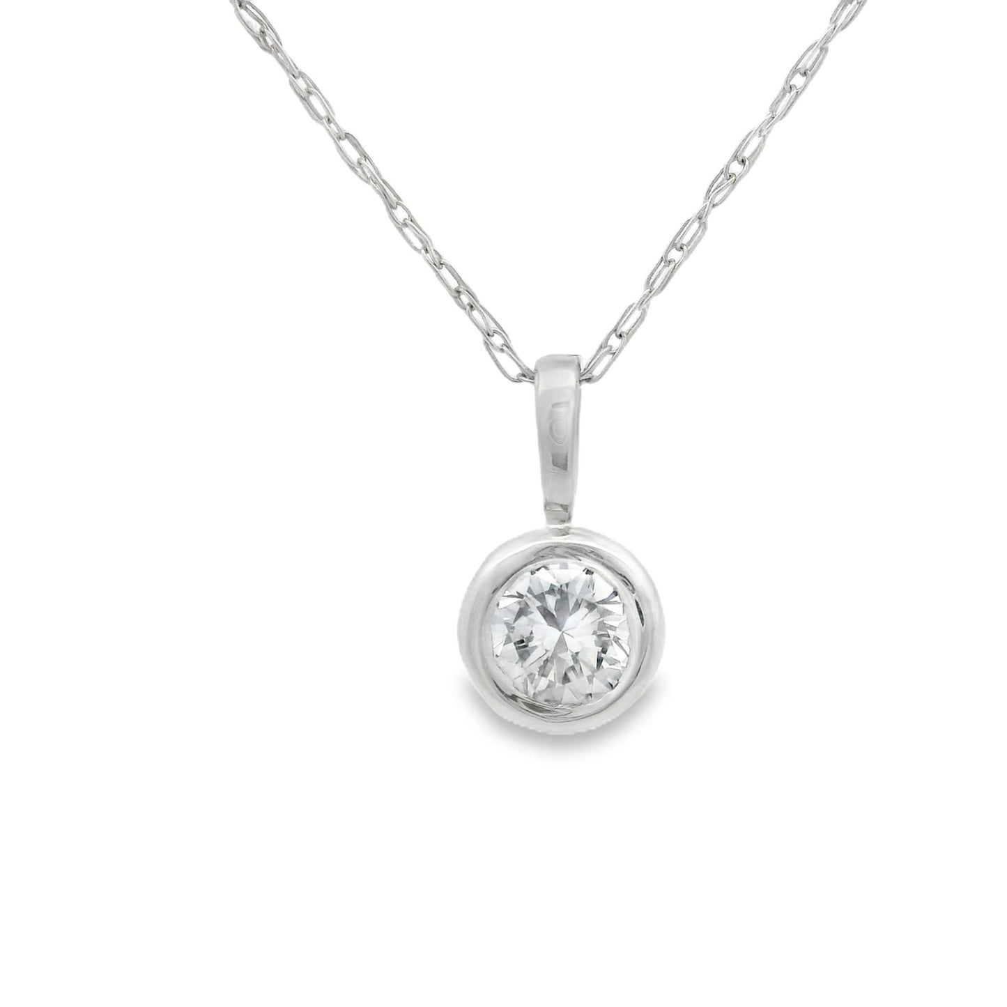 1/4Ct 14K Elegant Gold Pendant