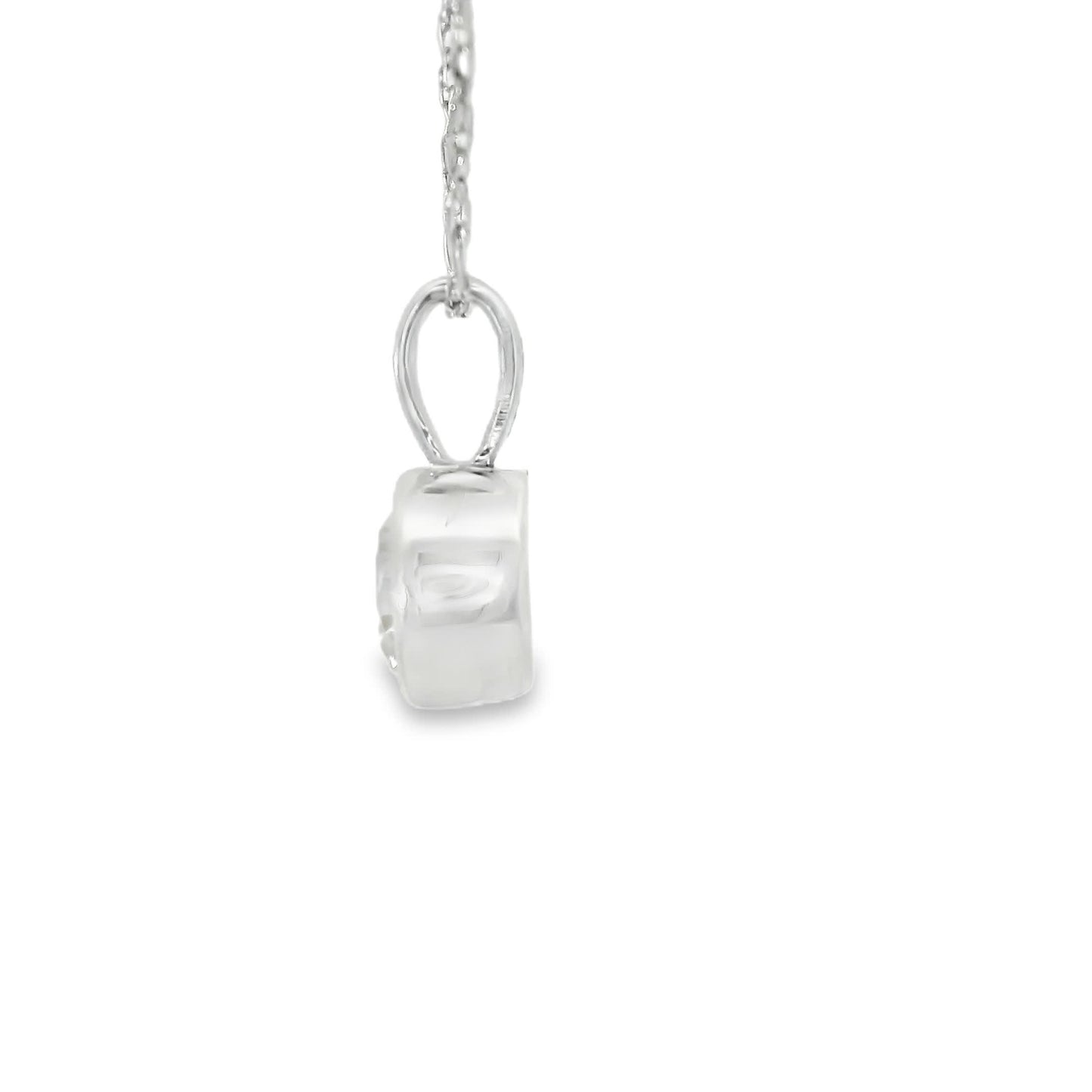 0.50 Carats Round Cut Diamond Pendant Available White Or Yellow Gold 14K
