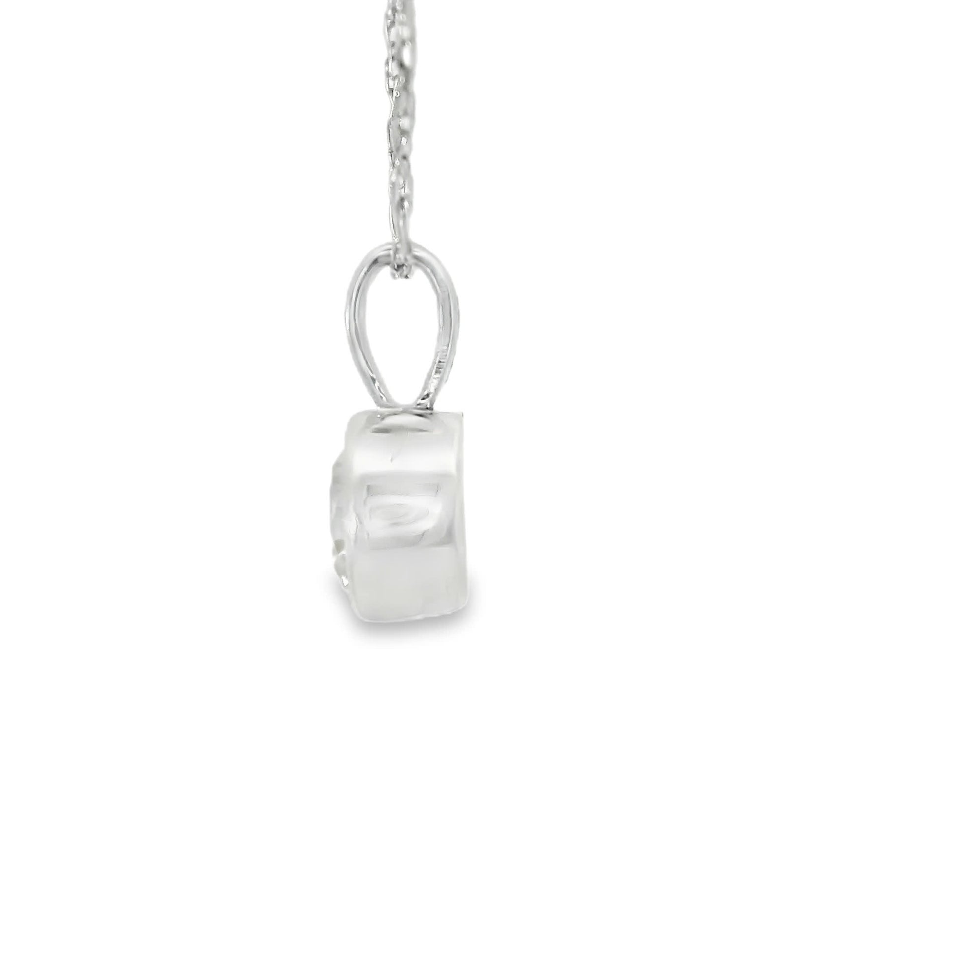 0.50 Carats Round Cut Diamond Pendant Available White Or Yellow Gold 14K
