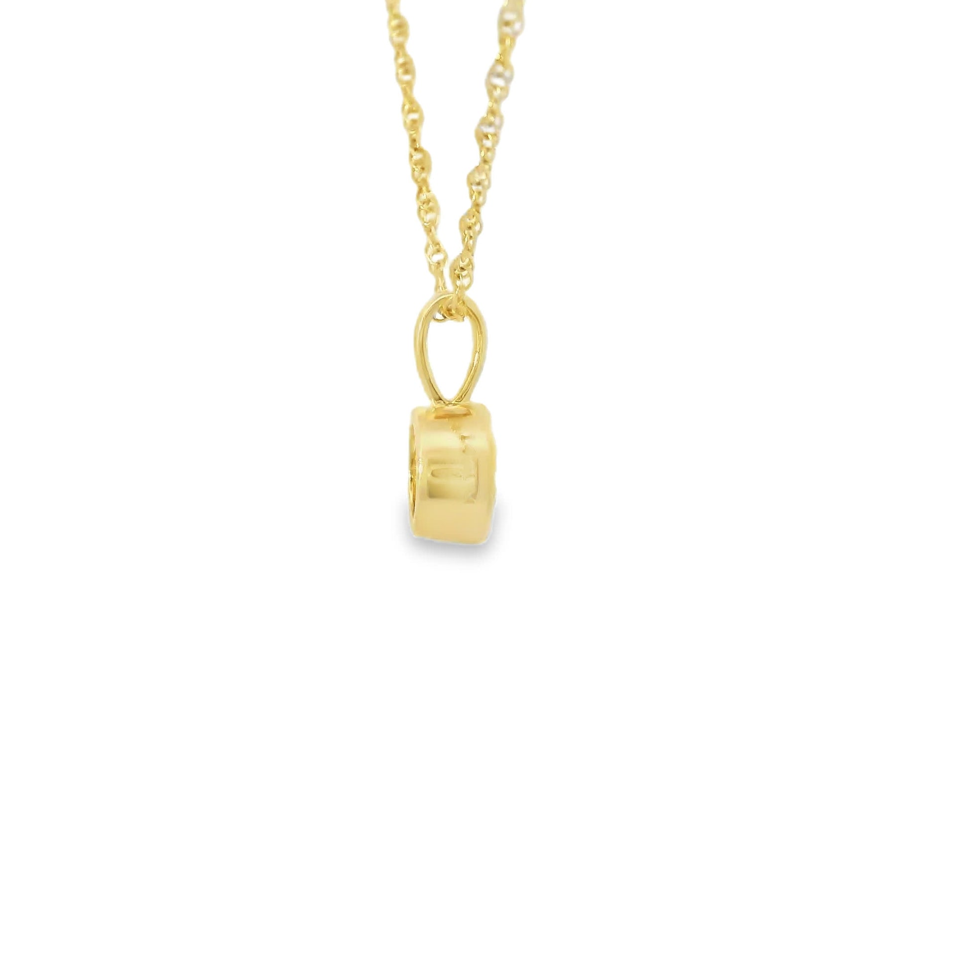 0.50 Carats Round Cut Diamond Pendant Available White Or Yellow Gold 14K