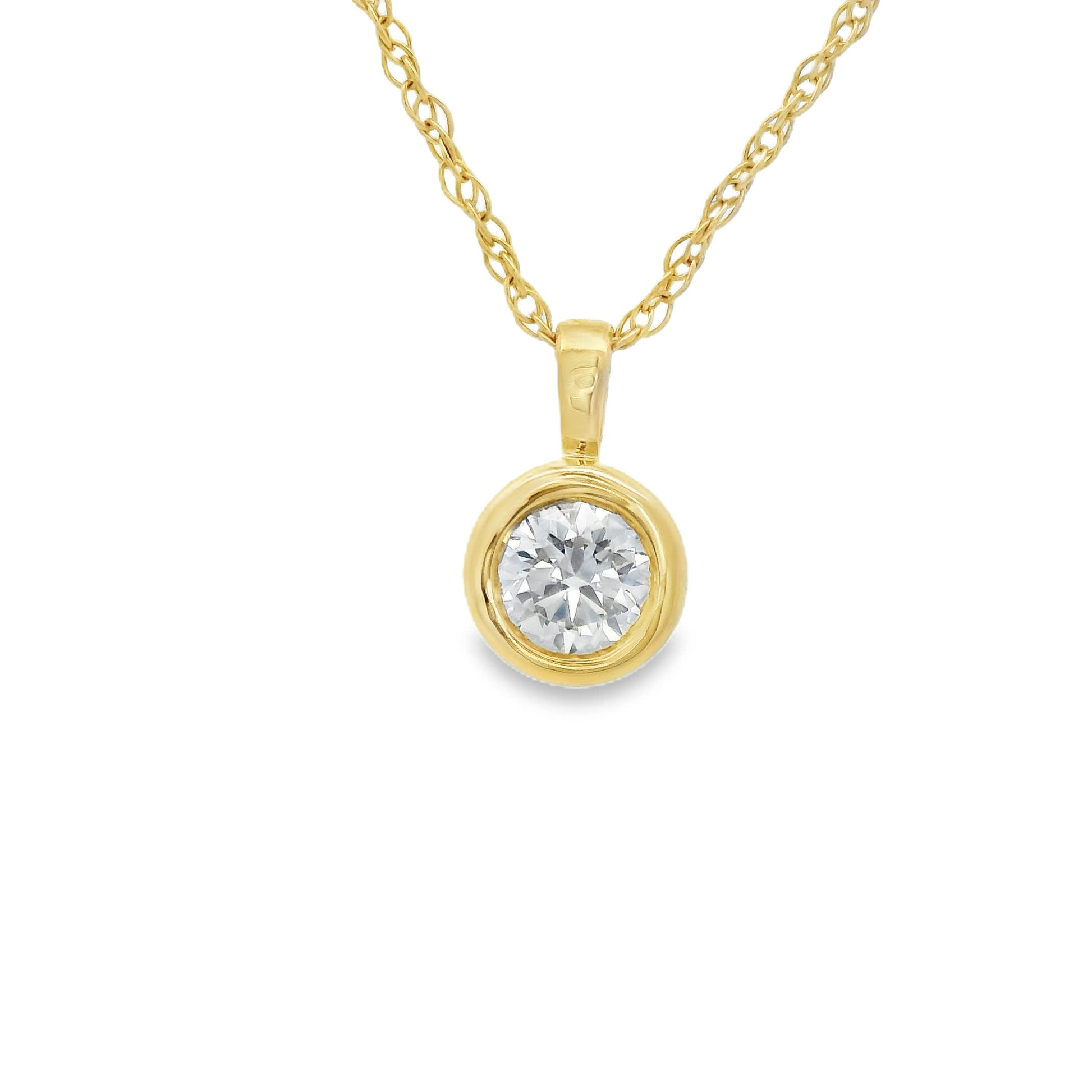 0.33 Carat 14K Gold Round