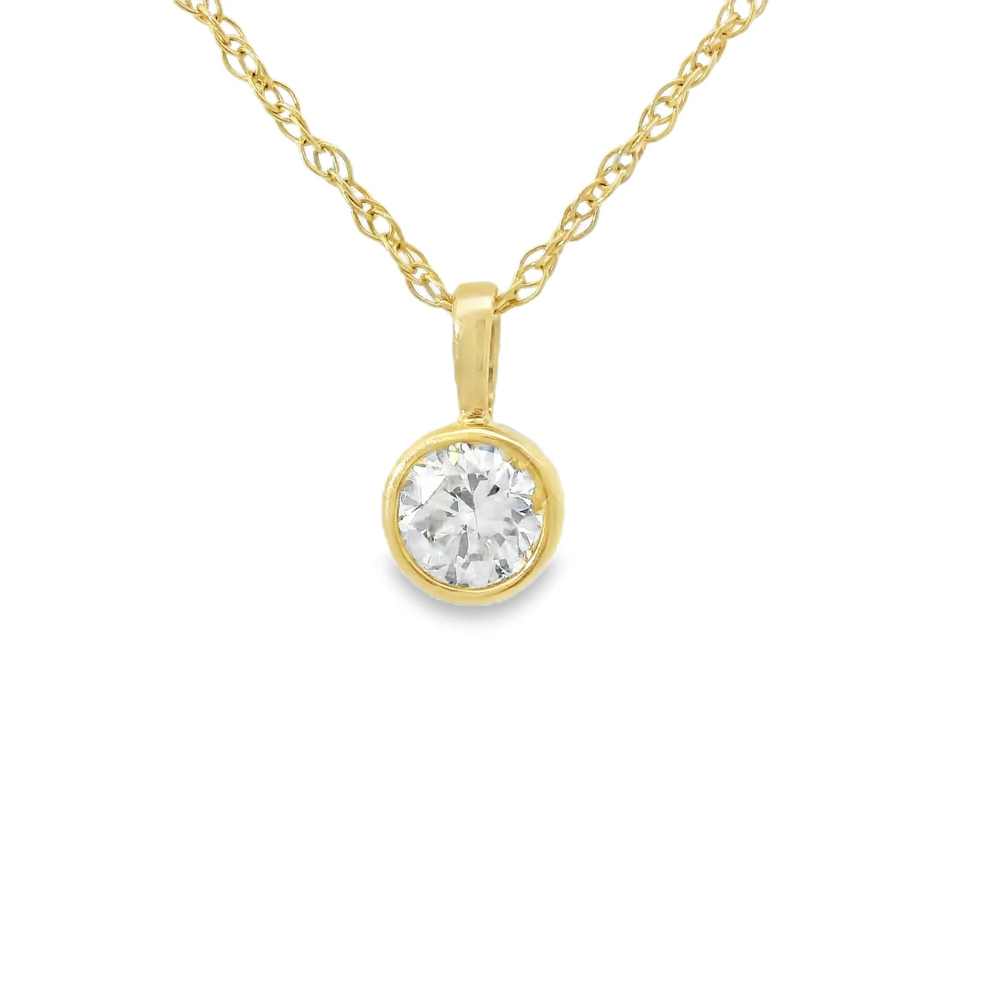 0.33 Carat 14K Gold Round