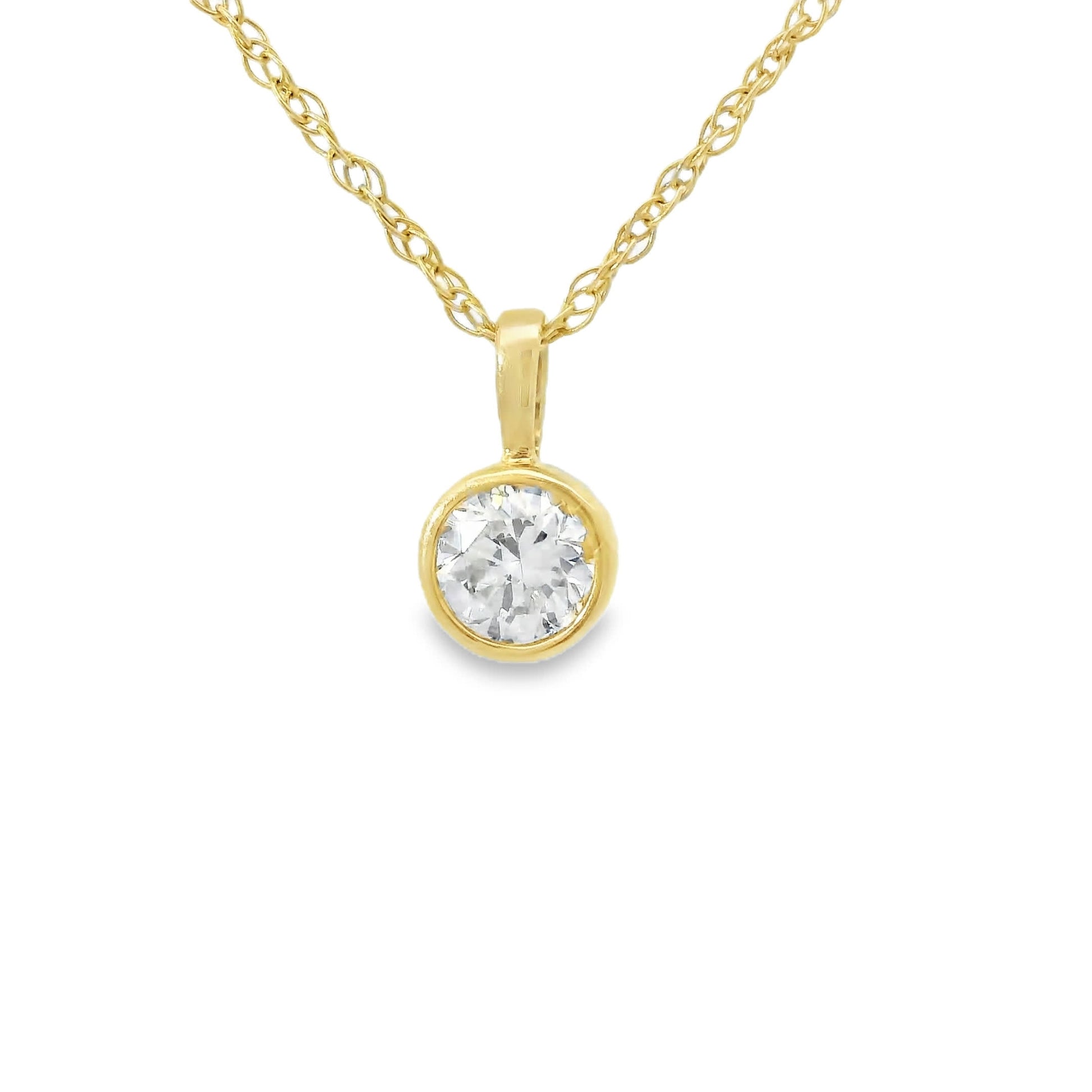 0.33 Carat 14K Gold Round