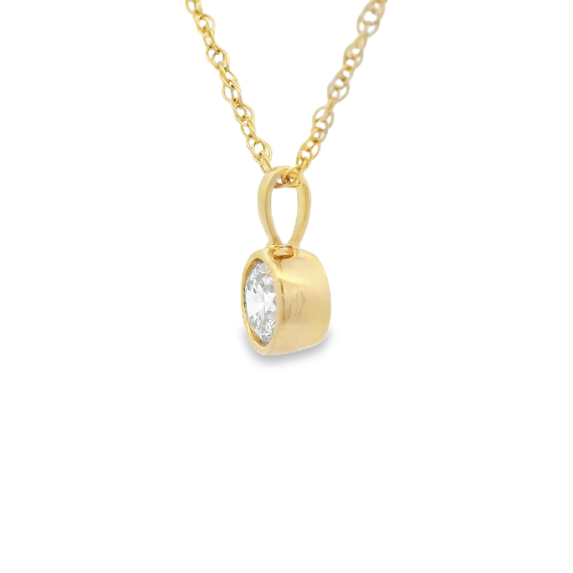 0.33 Carat 14K Gold Round