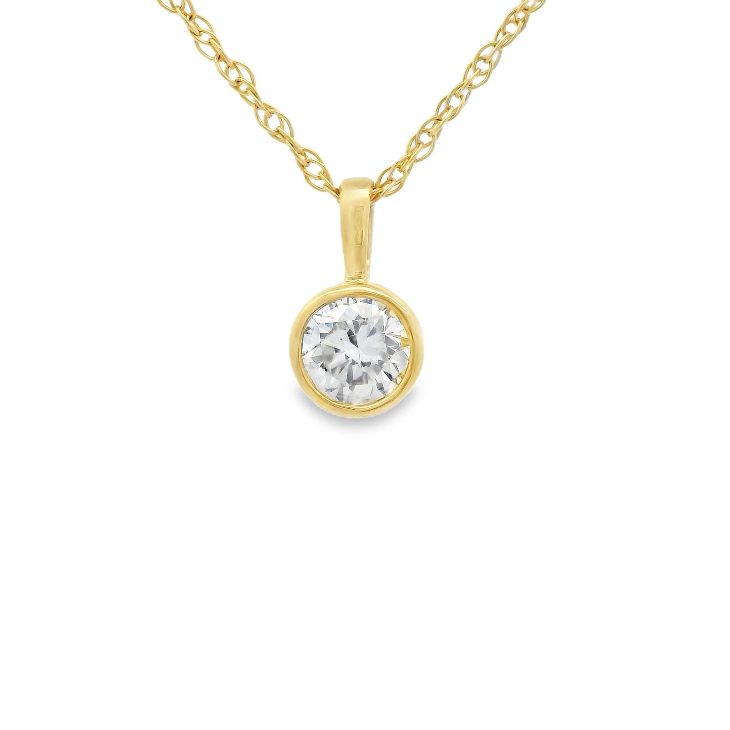 0.33 Carat 14K Gold Round