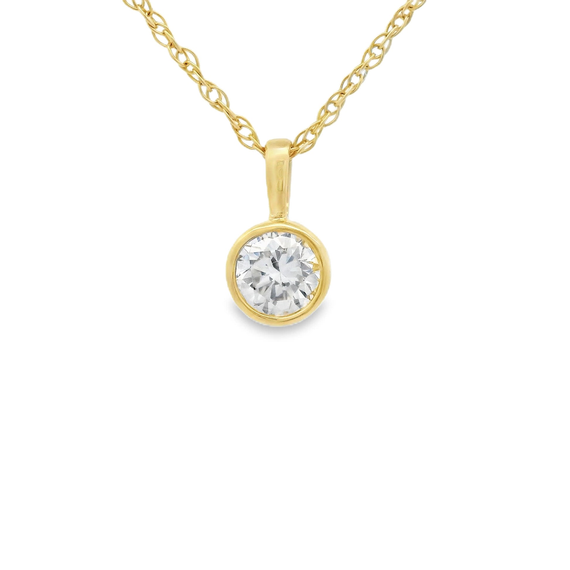 0.33 Carat 14K Gold Round