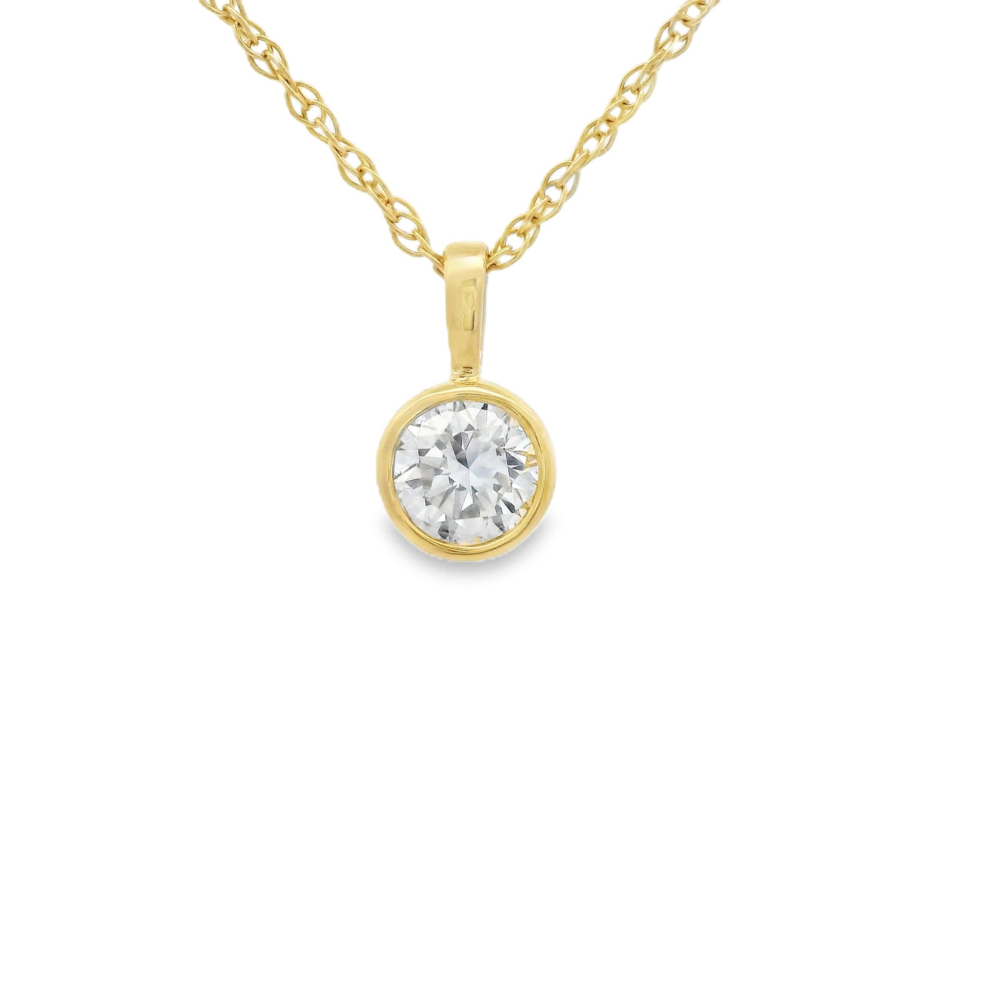 0.33 Carat 14K Gold Round