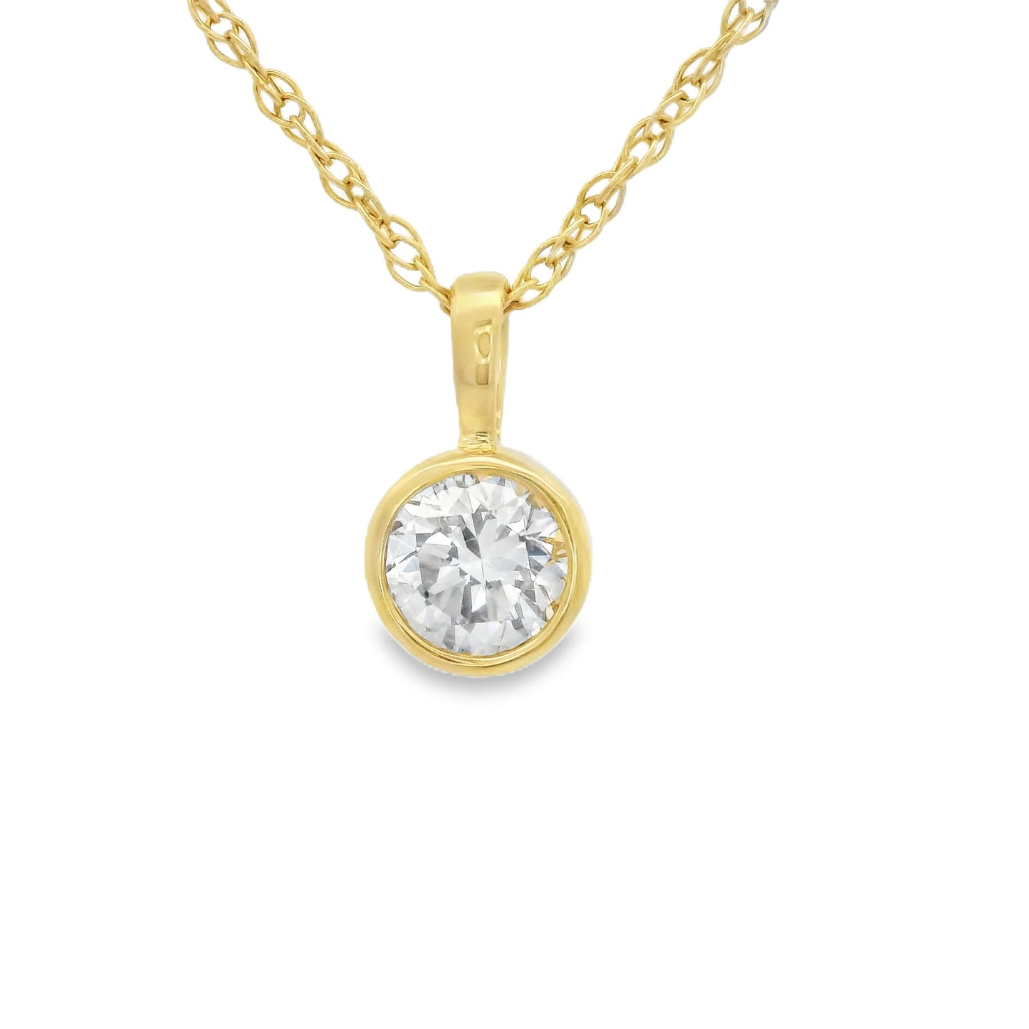 0.33 Carat 14K Gold Round